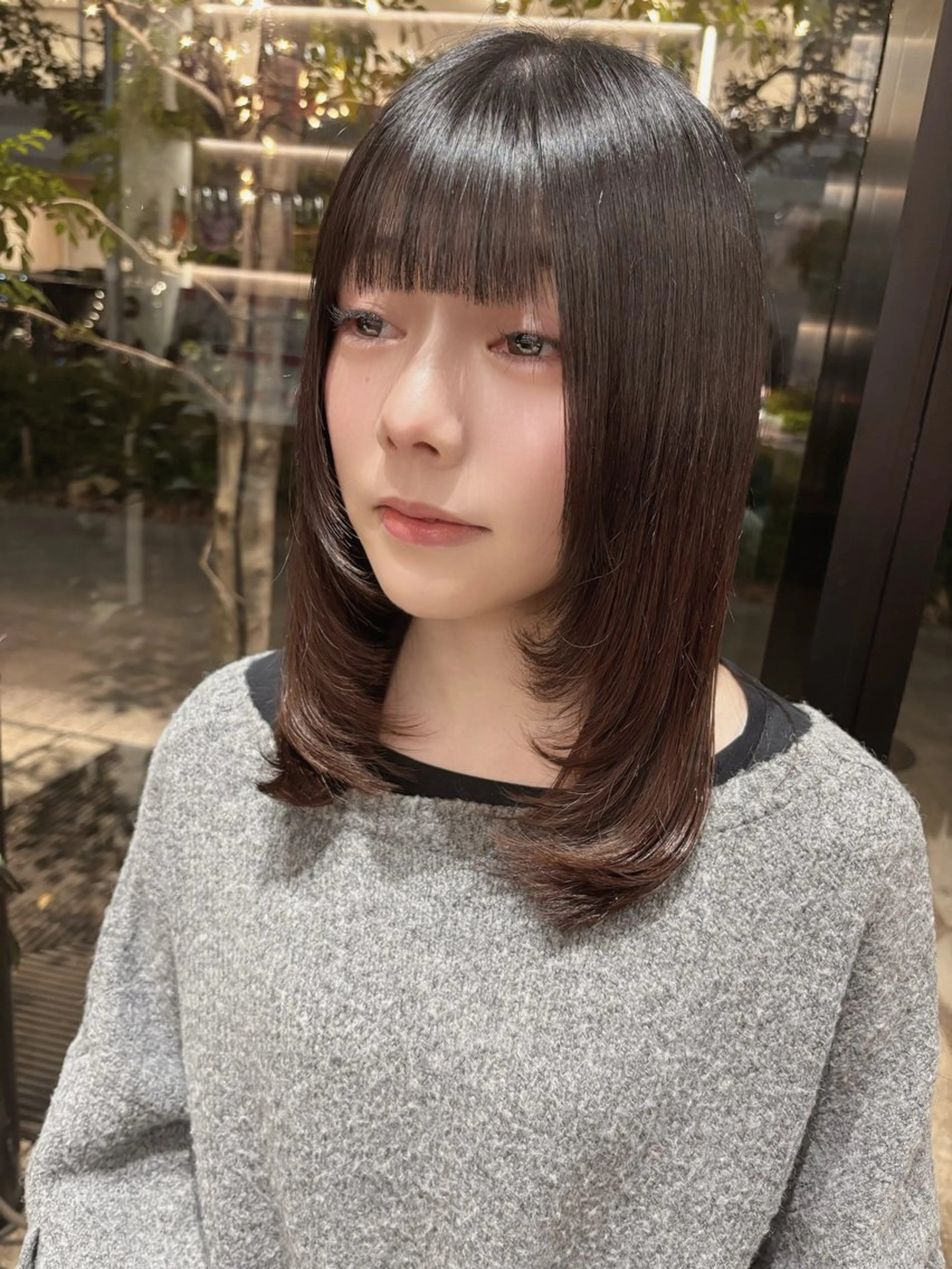 ミディアム GIEN Smart Salon by milbon 西宮ガーデンズ　プラス所属・吉原 星稀のヘアスタイル