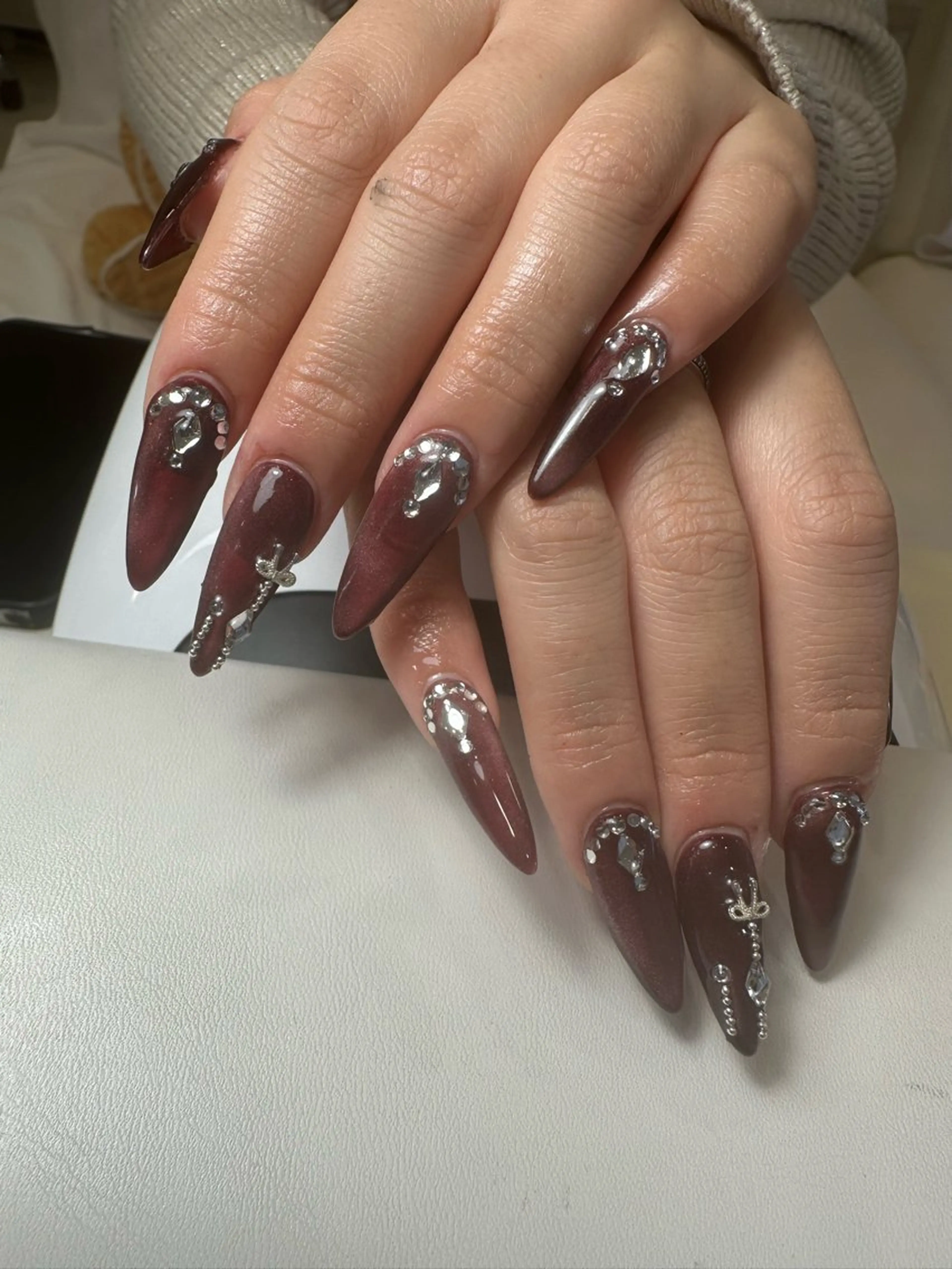 ネイル マグネットネイル ハンドネイル Rin Nailのネイルデザイン