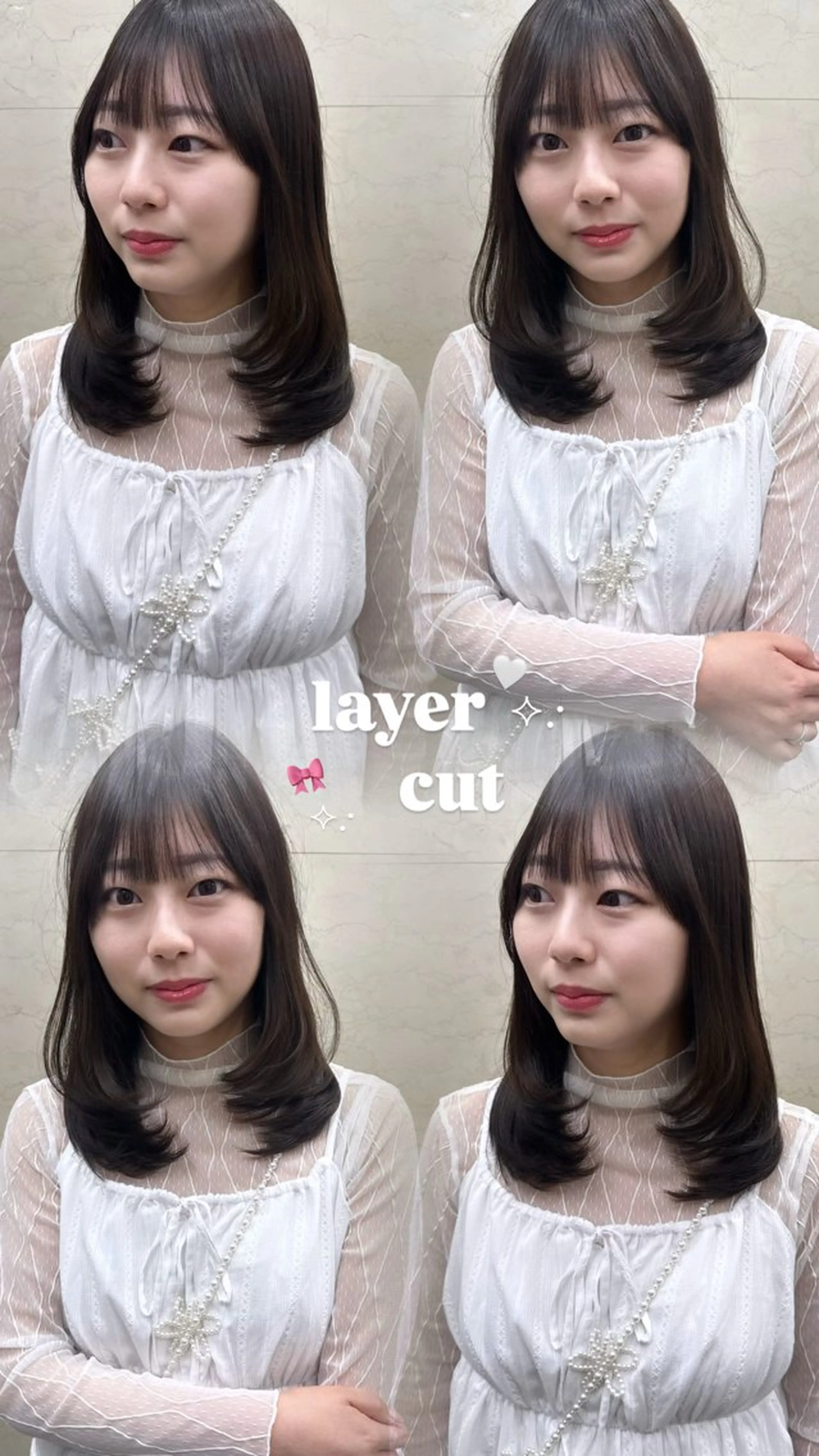 ミディアム 似合わせカット 'AXISガスビル/ Rioのヘアスタイル