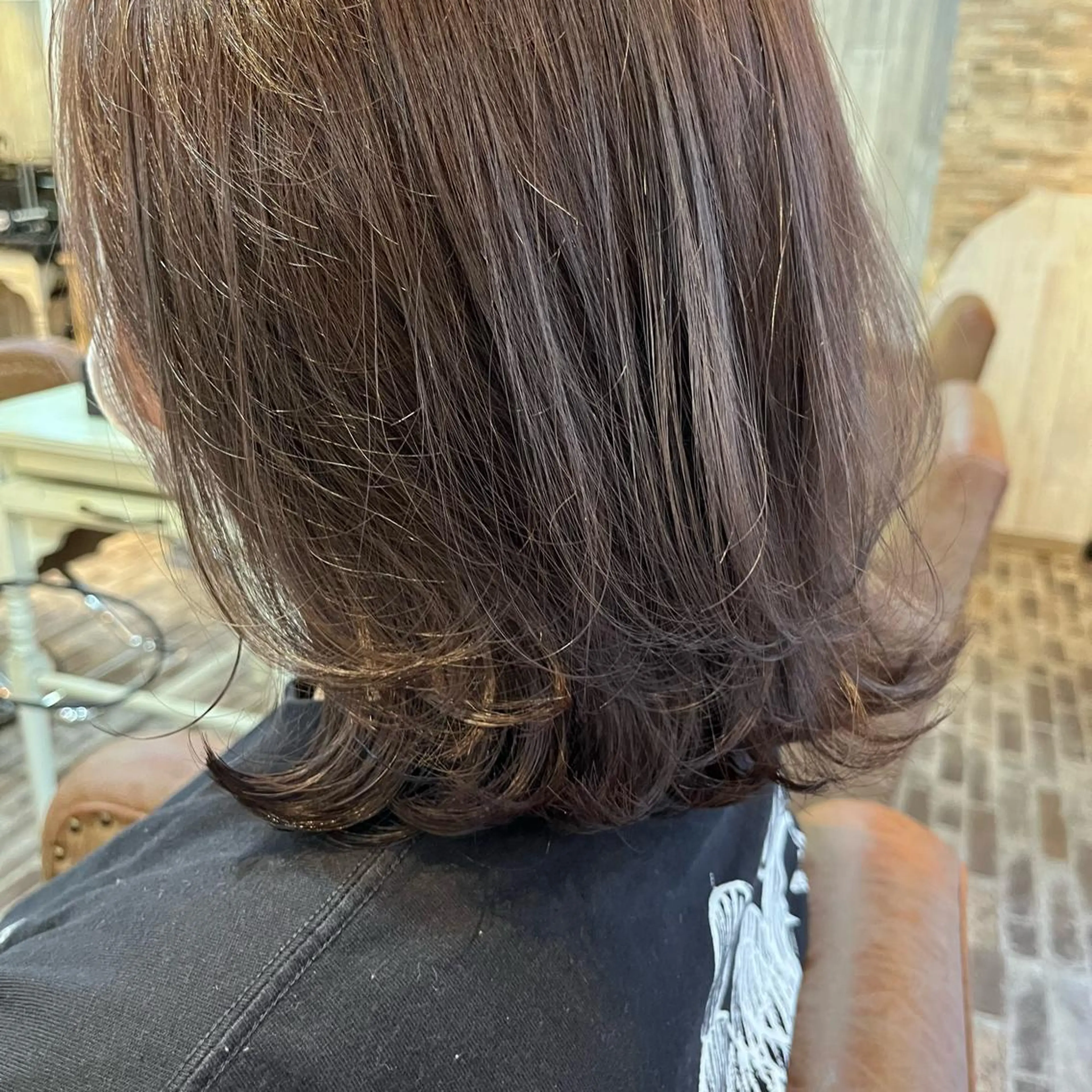 ミディアム 🌷L'oeuf 【ﾙﾌ】ホシカワ🌷のヘアスタイル