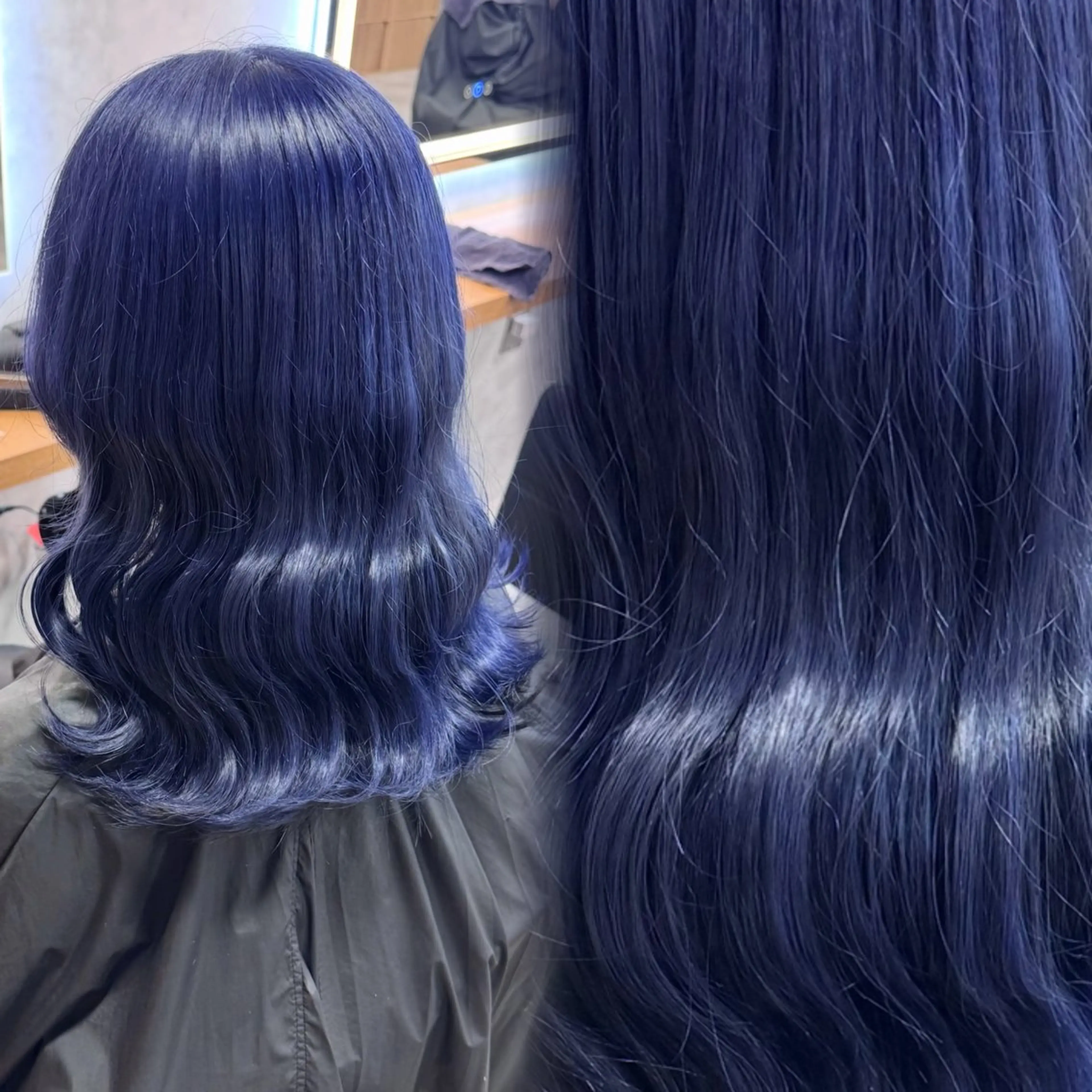 ロング カラー ブリーチ ブルーカラー ケアブリーチ 透明感カラー ダブルカラー ヘアカラー トリートメント 透明感韓国カラー 🎀𝐒𝐀𝐇𝐎のヘアスタイル