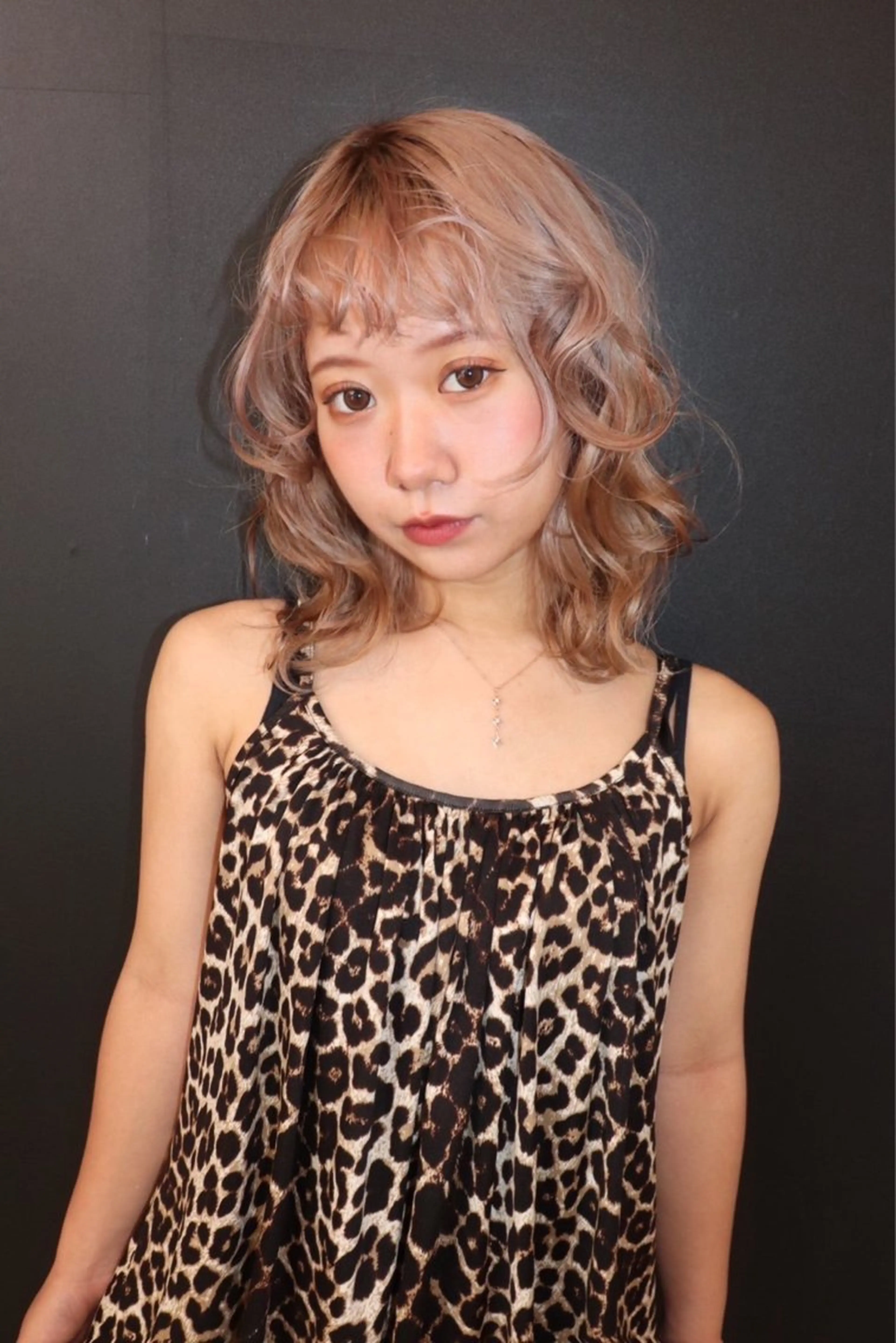 セミロング ヘアカラー @kyoniyy KYONIのヘアスタイル