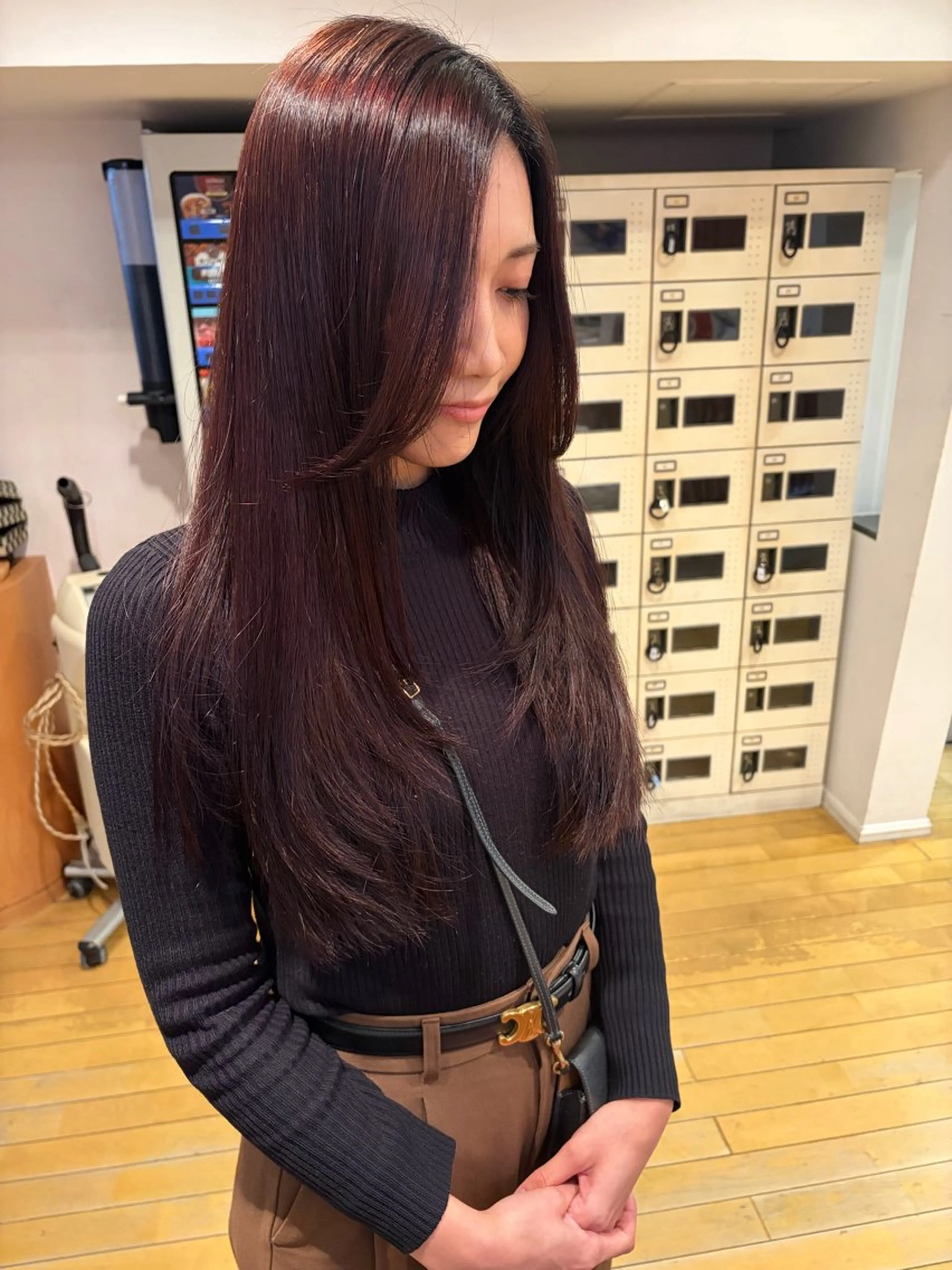 ロング レイヤーカット カット 縮毛矯正 igrek庄内本店所属・田口 響希のヘアスタイル