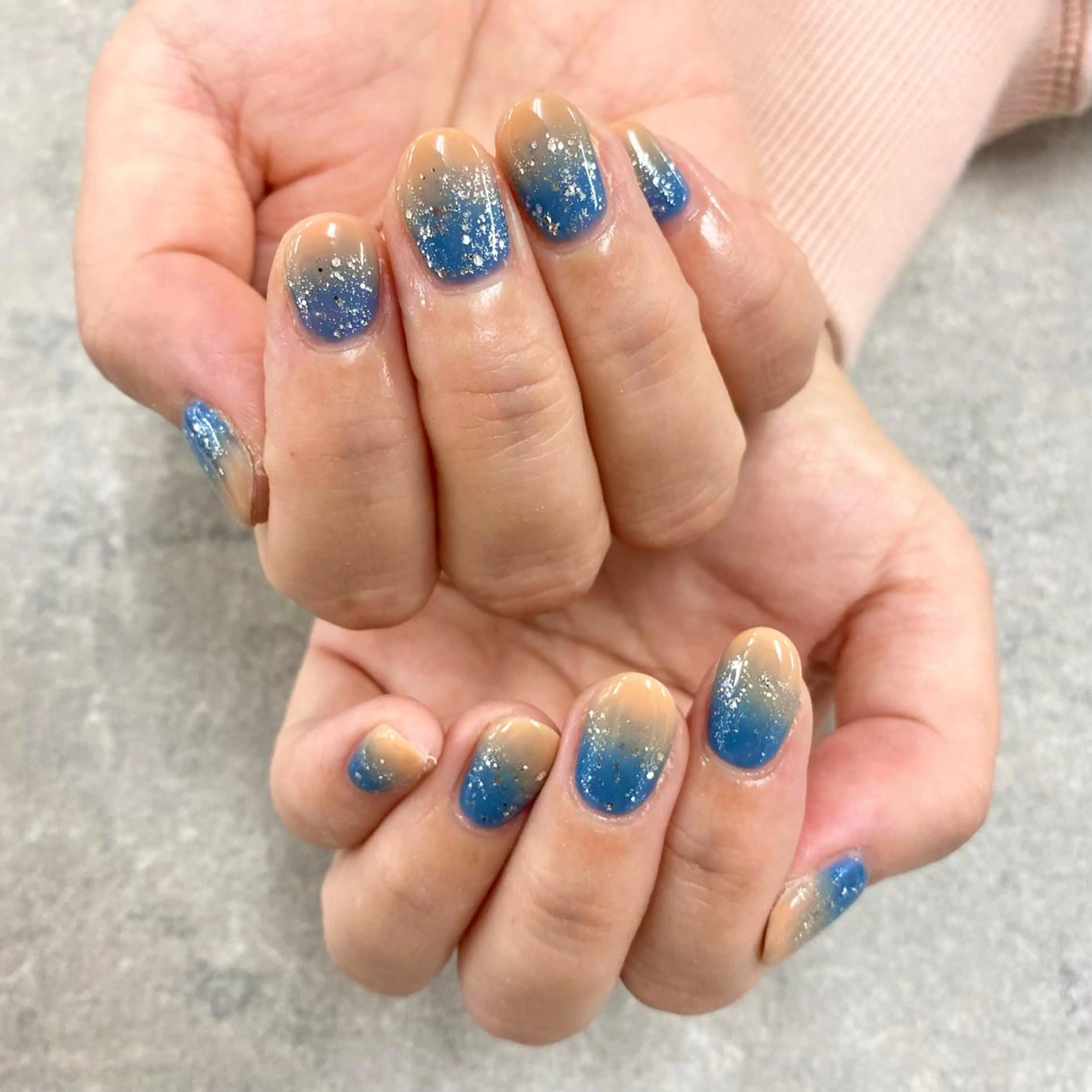 ネイル フットネイル フレンチネイル ジェルネイル ガラスフレンチ グラデーション ハンドネイル NUMAZAWA KASUMIのネイルデザイン