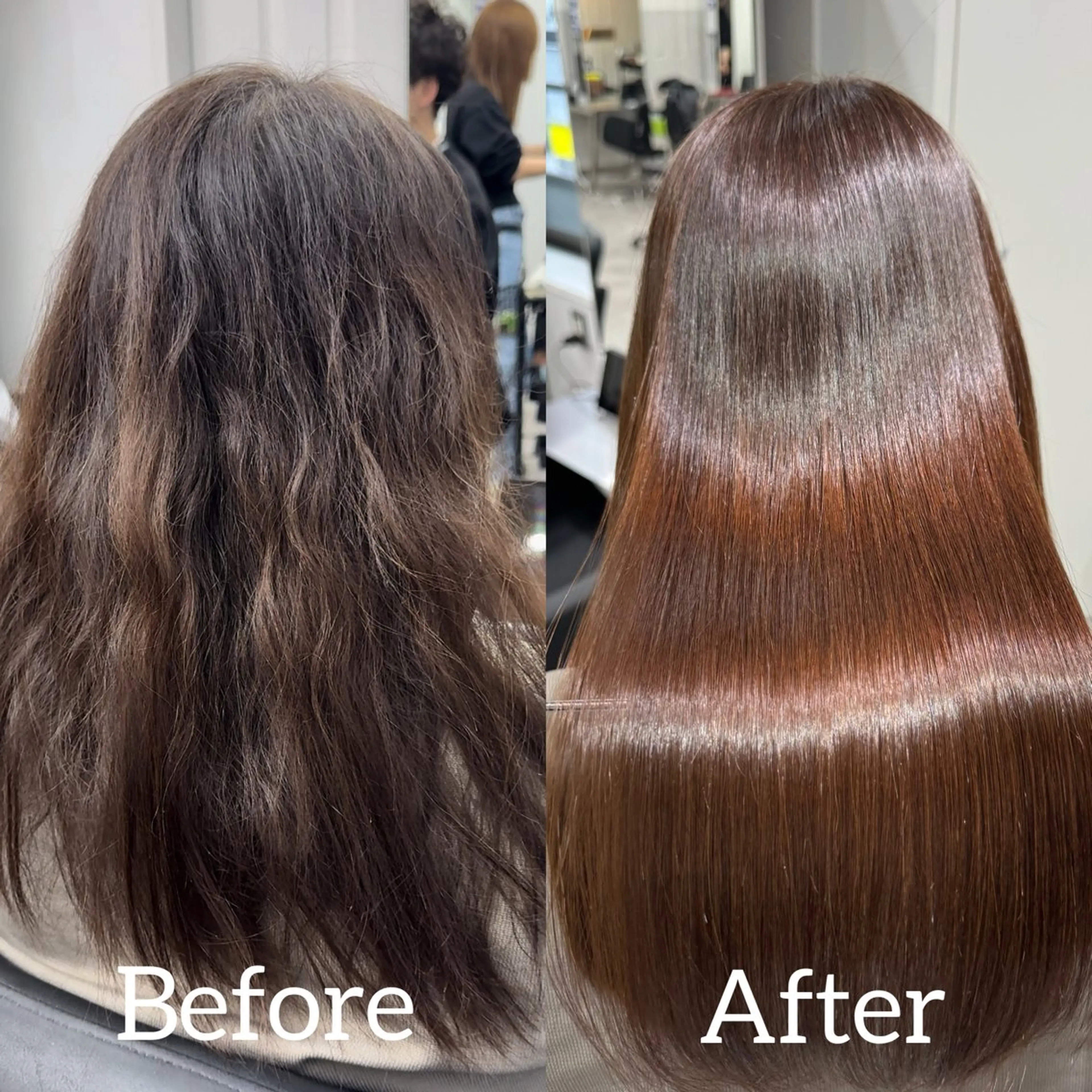 🦄アルカリ縮毛矯正🦄＋カット＋2step treatment＋超音波アイロン付の写真