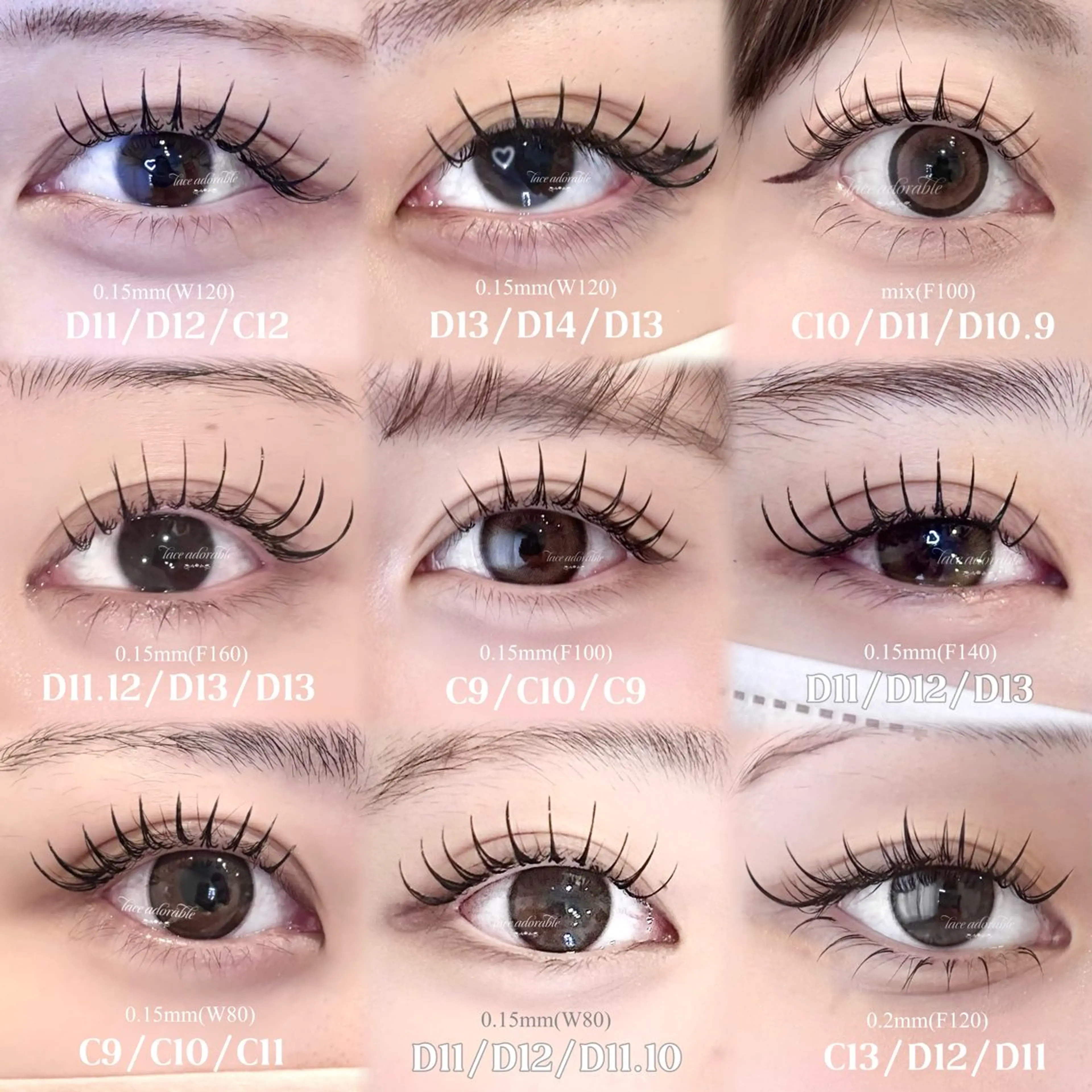 マツエク・マツパ lace adorable所属・レース アドラブル eyeのマツエク・マツパデザイン