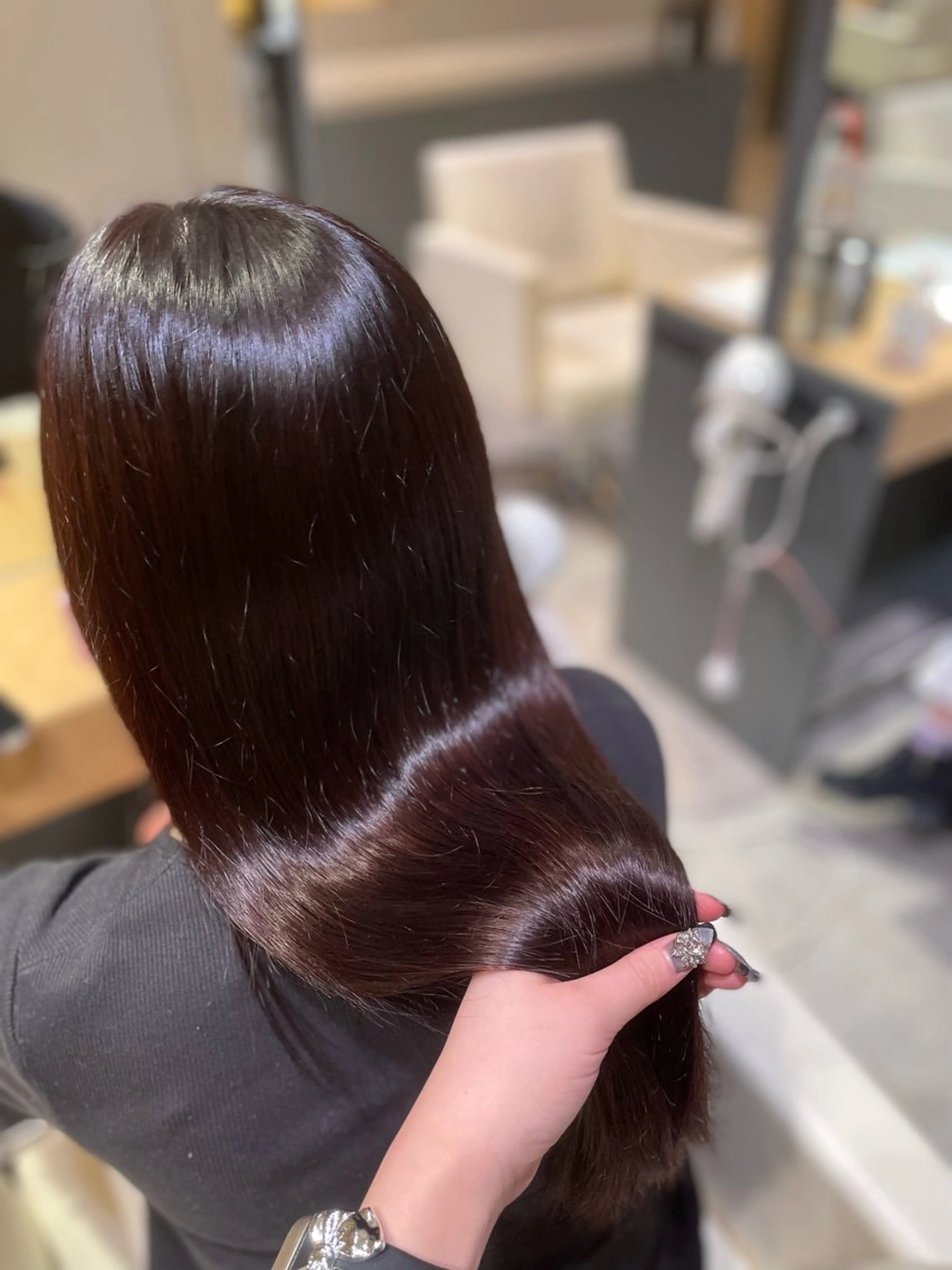 ロング カラー ブラウンカラー カシス yurika 🎀のヘアスタイル