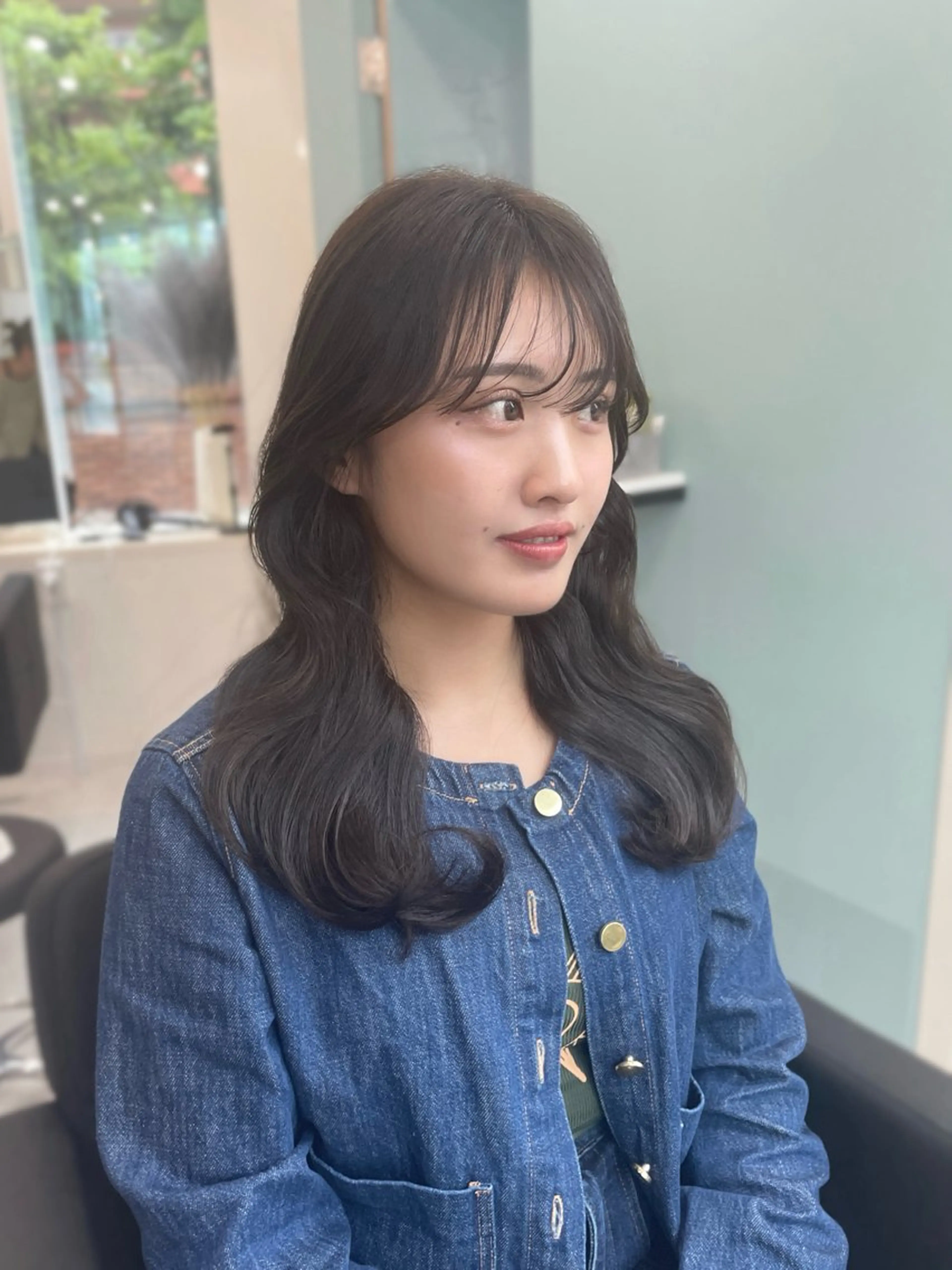 ロング カラー オリーブカラー Hana ♡ marshu梅田のヘアスタイル