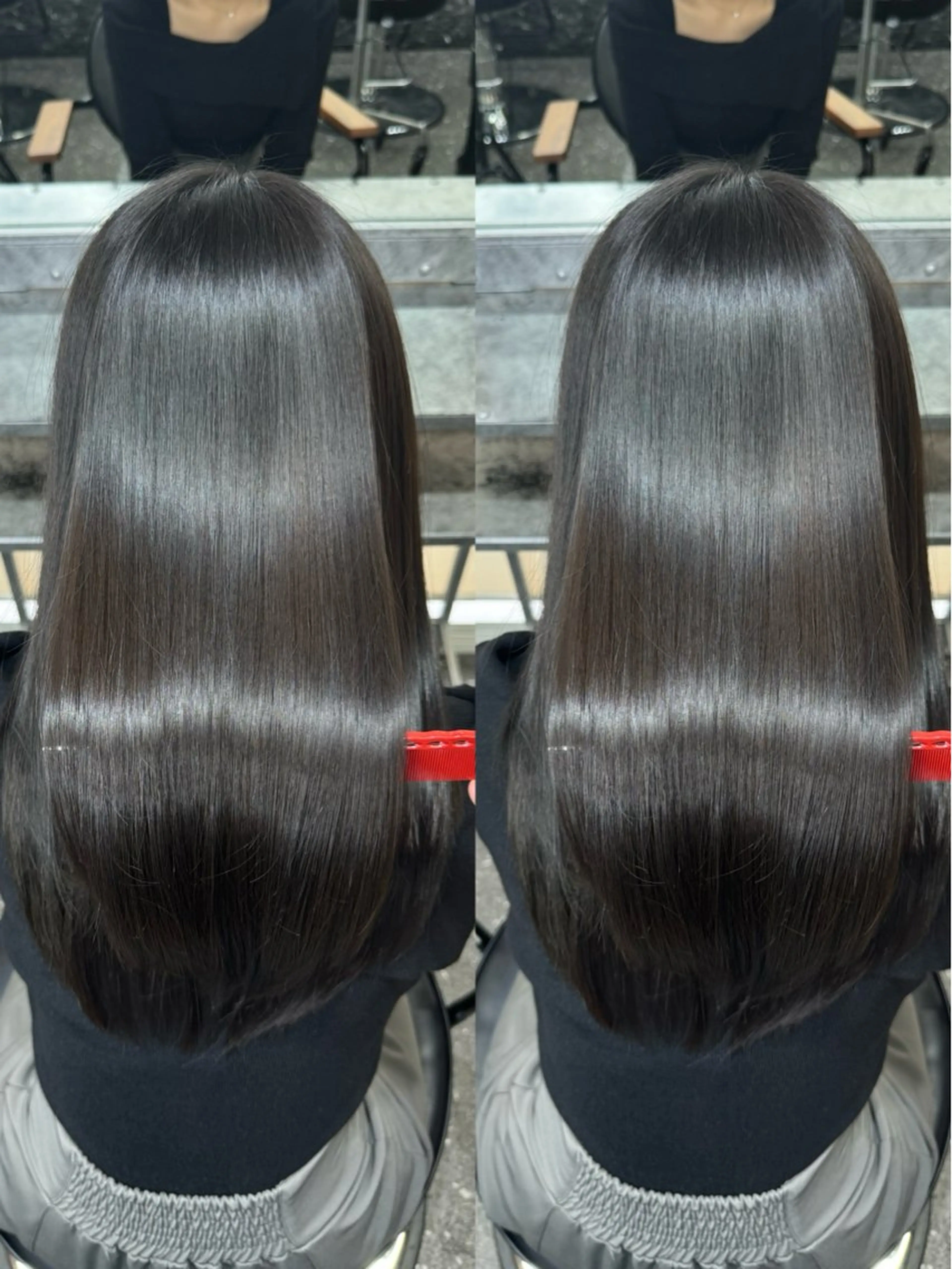 ロング カット 縮毛矯正 トリートメント 新宿/髪質改善支持率 Ｎｏ．1💍yasuのヘアスタイル