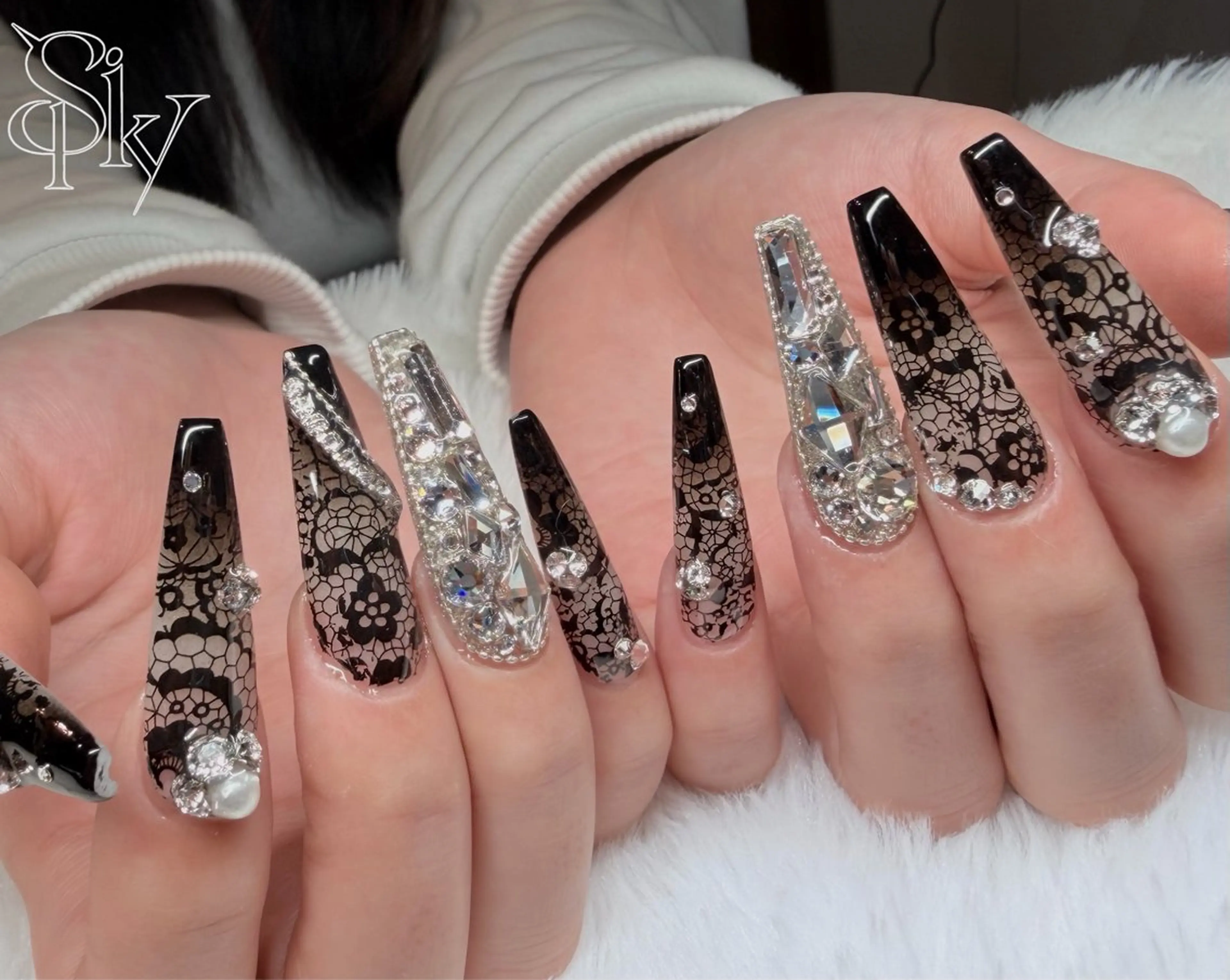 ネイル ハンドネイル Spiky とうげ ふうかのネイルデザイン