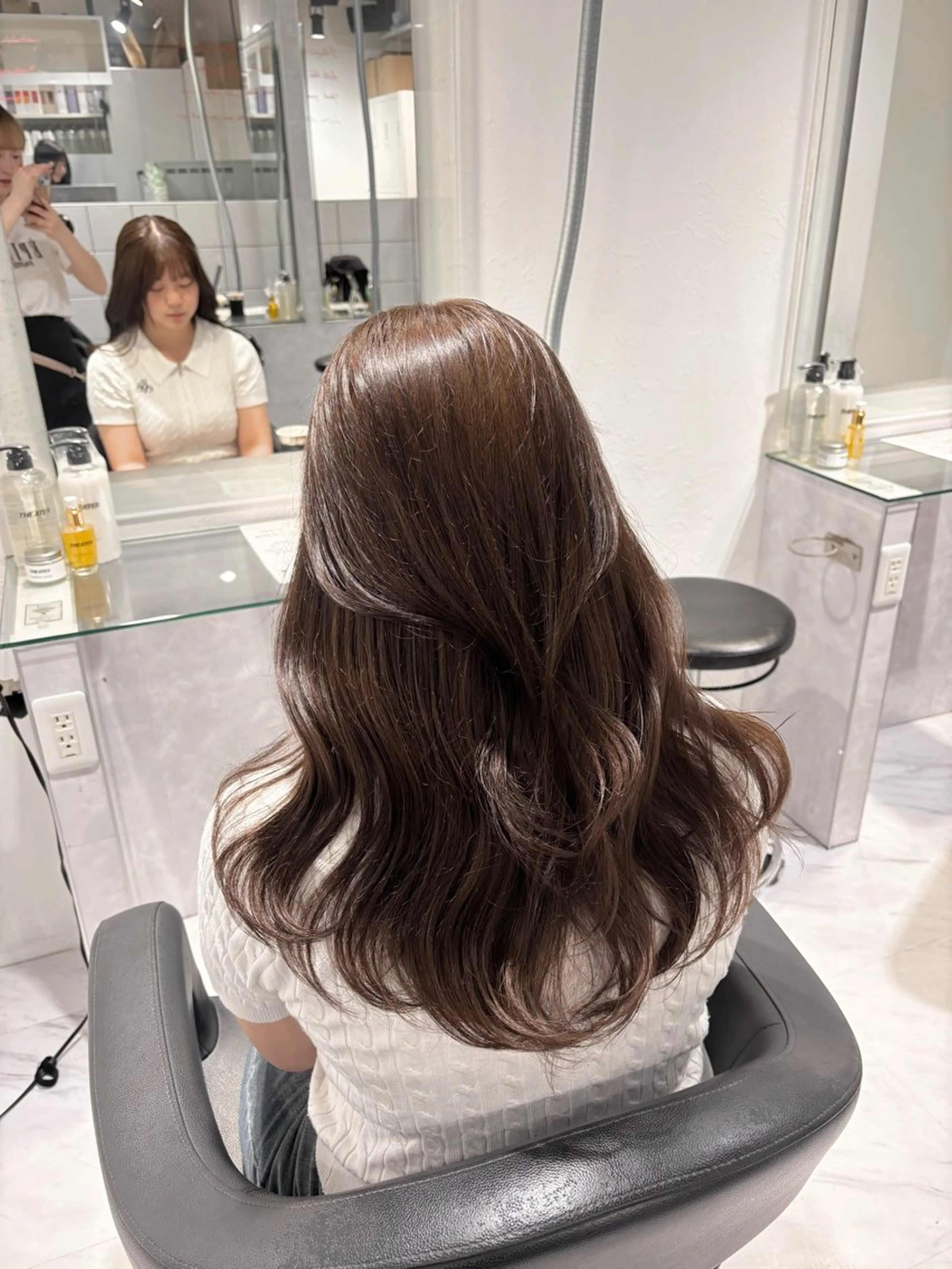 ロング カラー ヘアカラー トリートメント 髪質改善🩰透明感カ ラー🎀hinanoのヘアスタイル