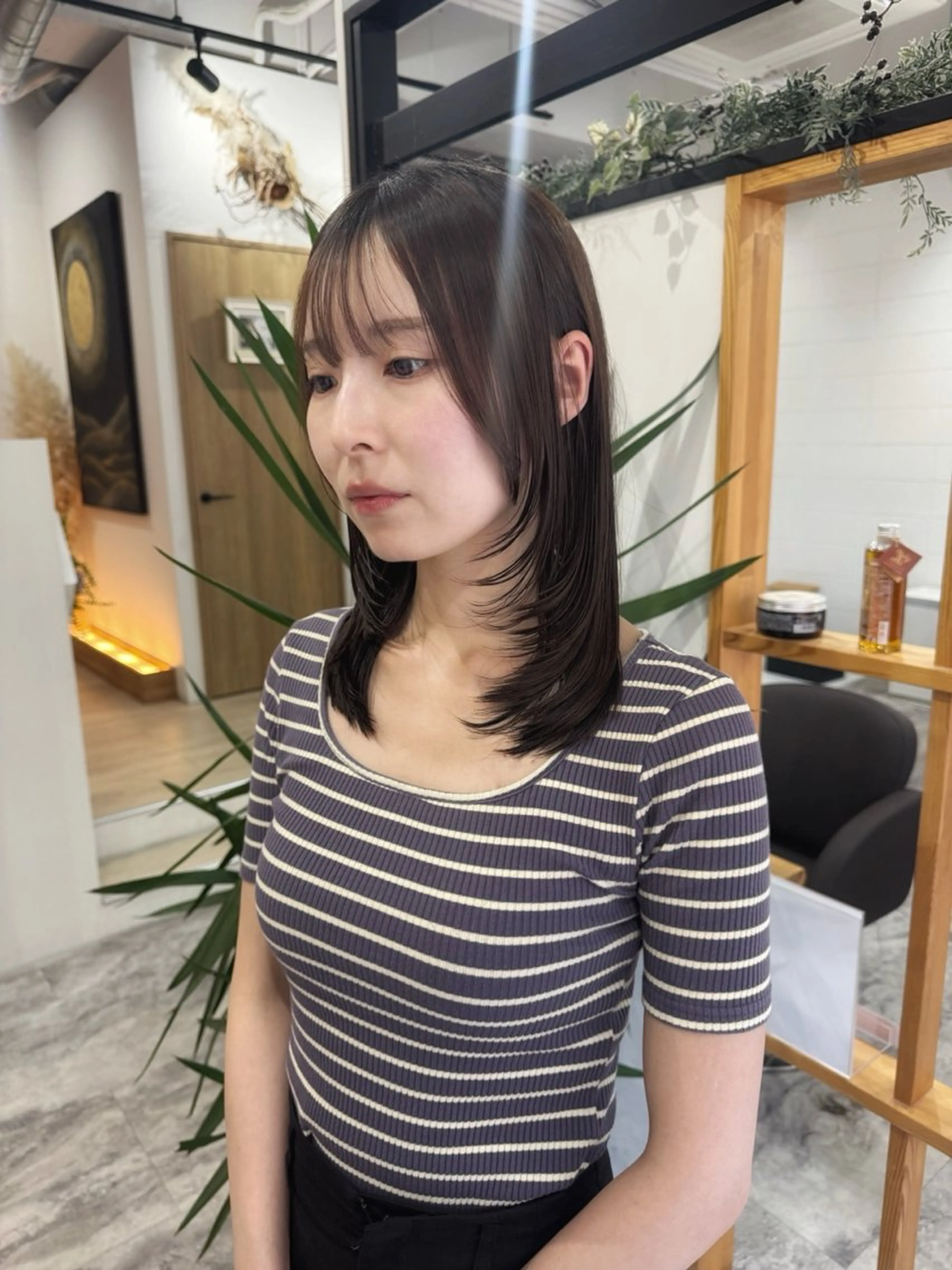 ミディアム カット A.Ｍ.hair所属・レイヤーカット/ 髪質改善/福本凌のヘアスタイル