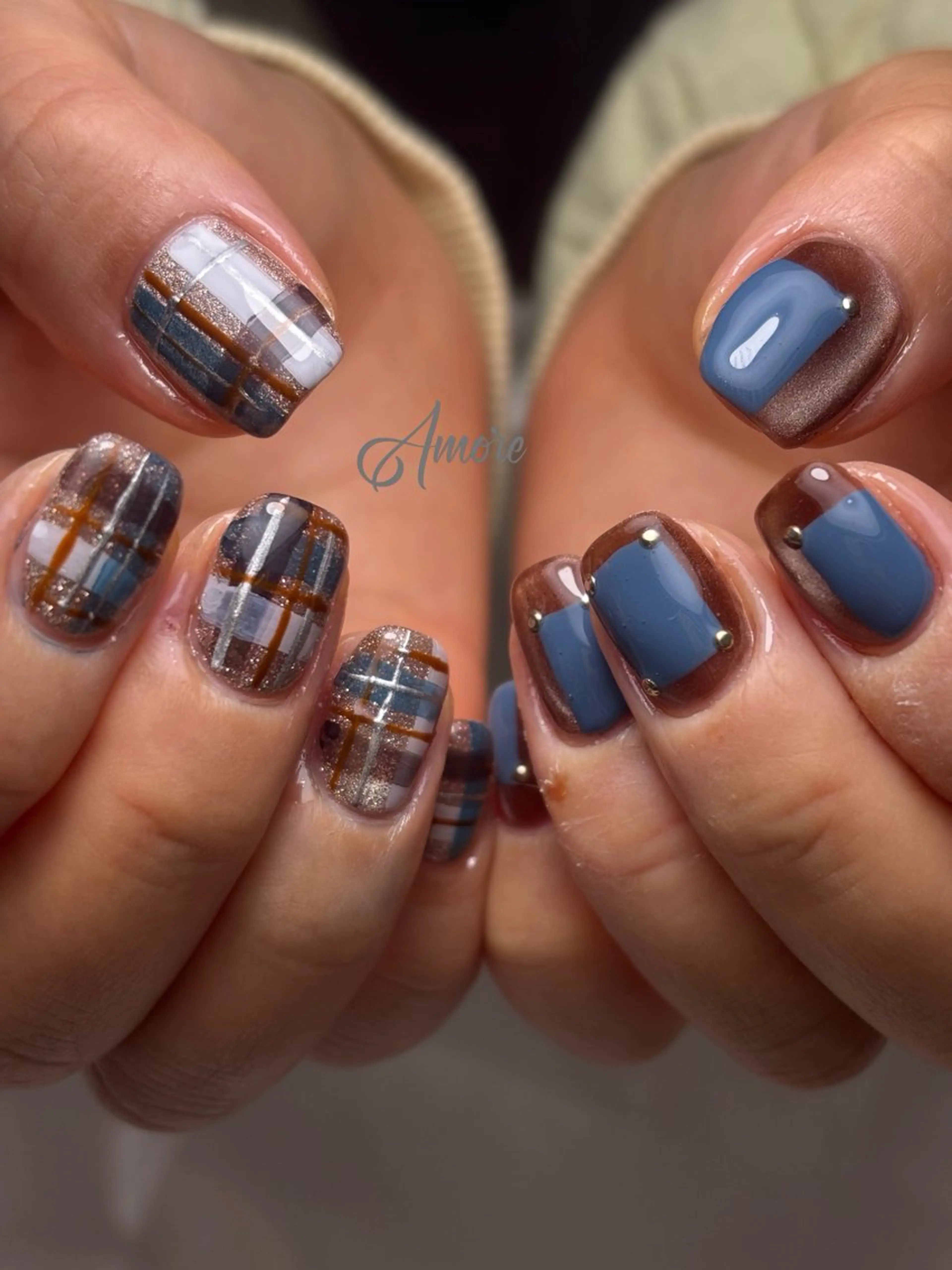 ネイル 桜ネイル ジェルネイル キラキラネイル 韓国ネイル マグネットネイル You kyehwaのネイルデザイン