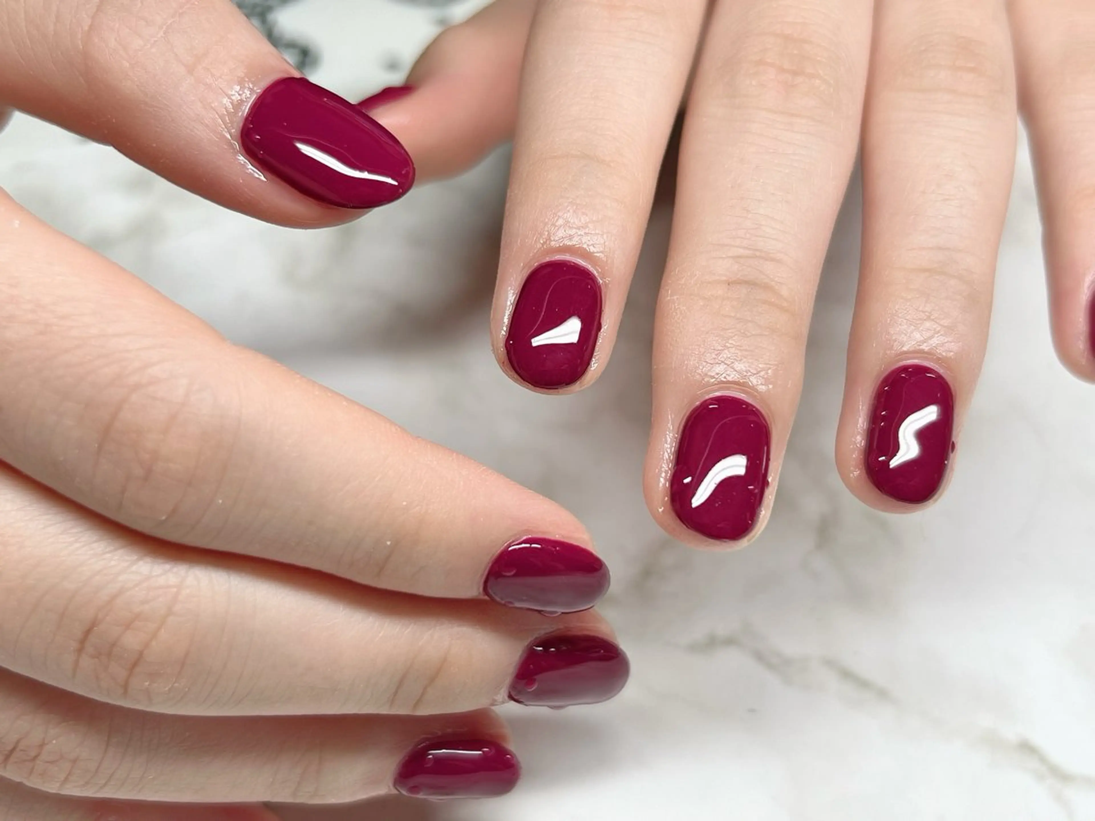 ネイル ワンカラーネイル フットネイル NailSalon MAHINAのネイルデザイン