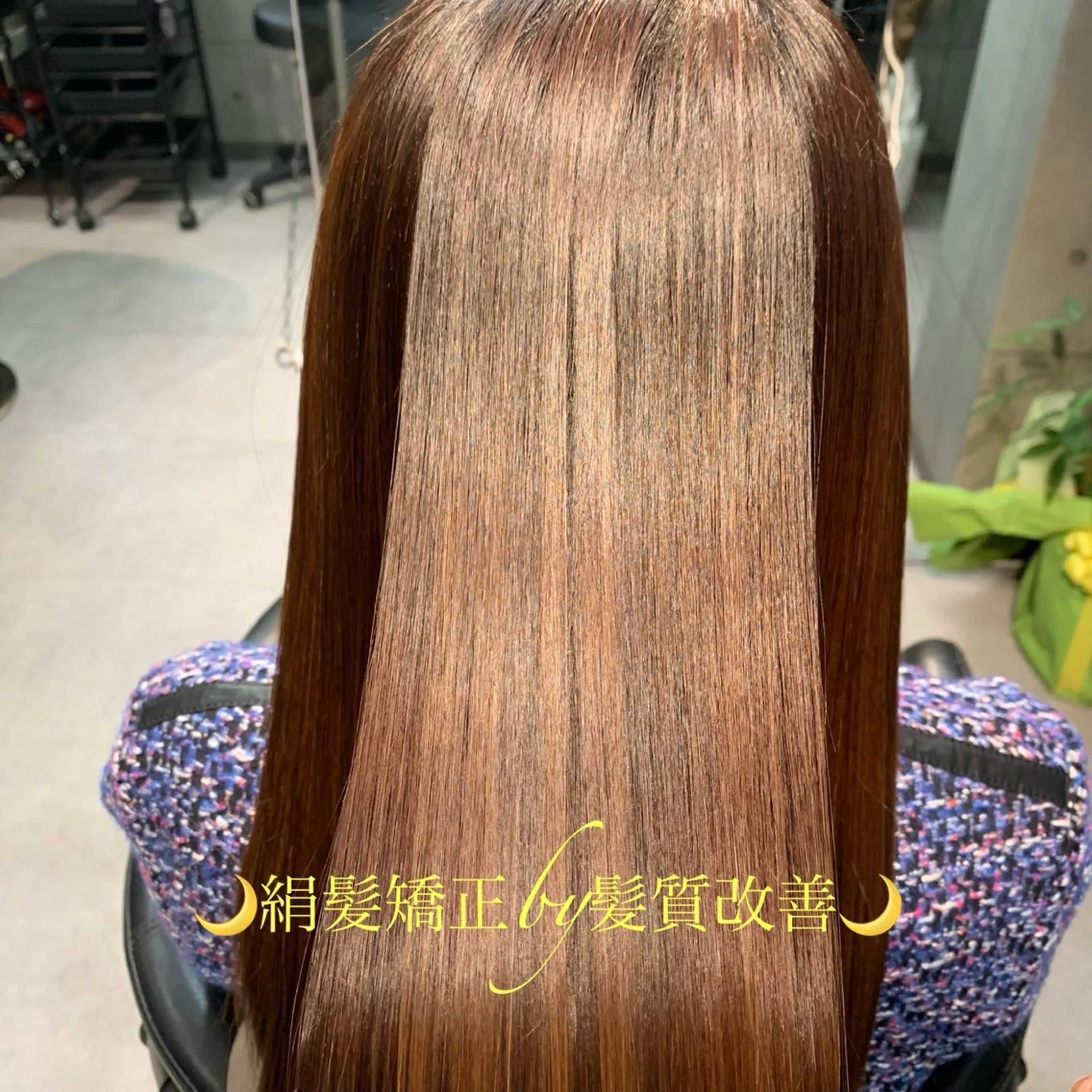 ロング 酸性ストレート Violus GINZAのヘアスタイル