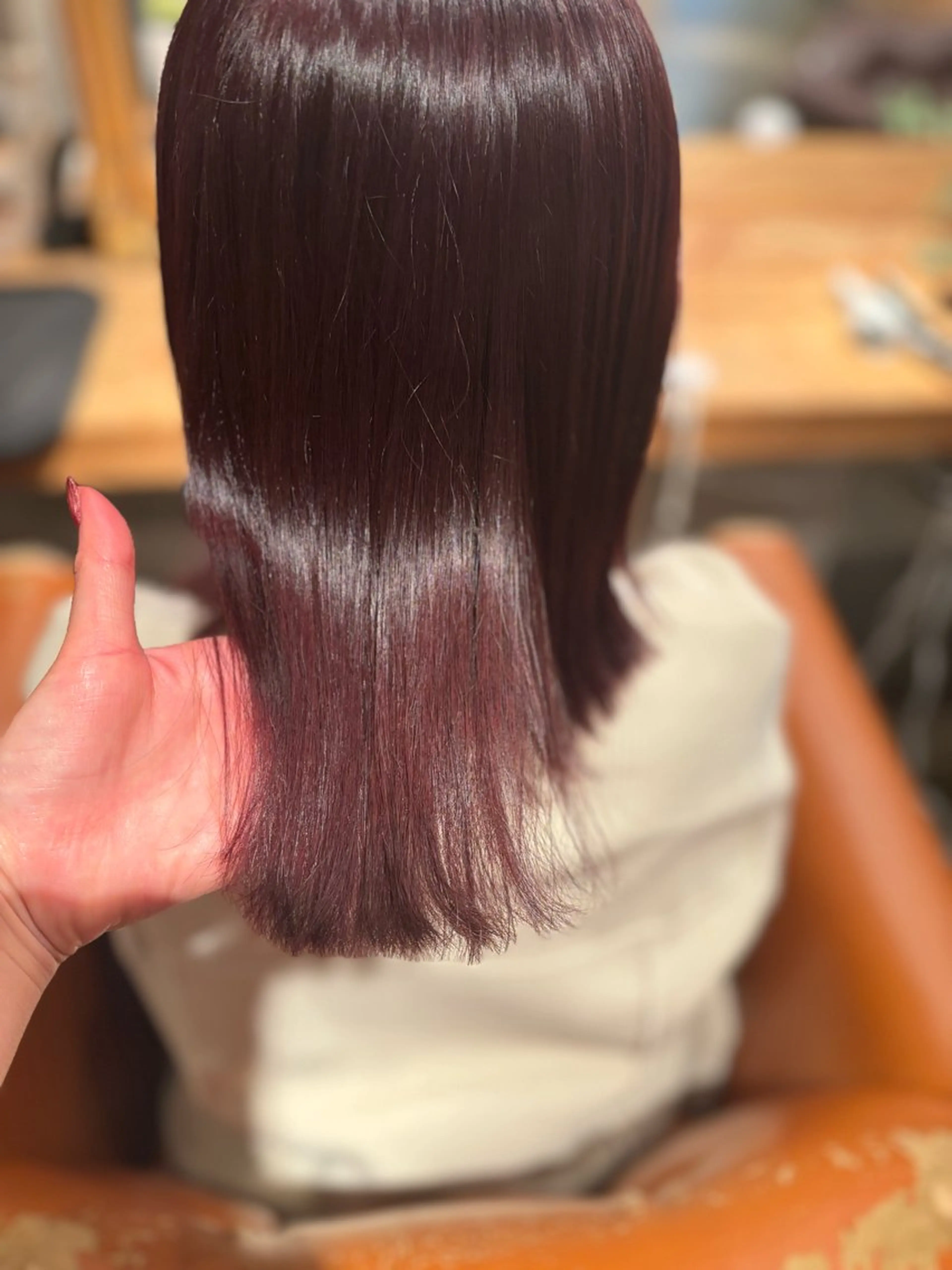 セミロング カラー 髪質改善 髪質改善カラー ブラウン🤎YUMEのヘアスタイル