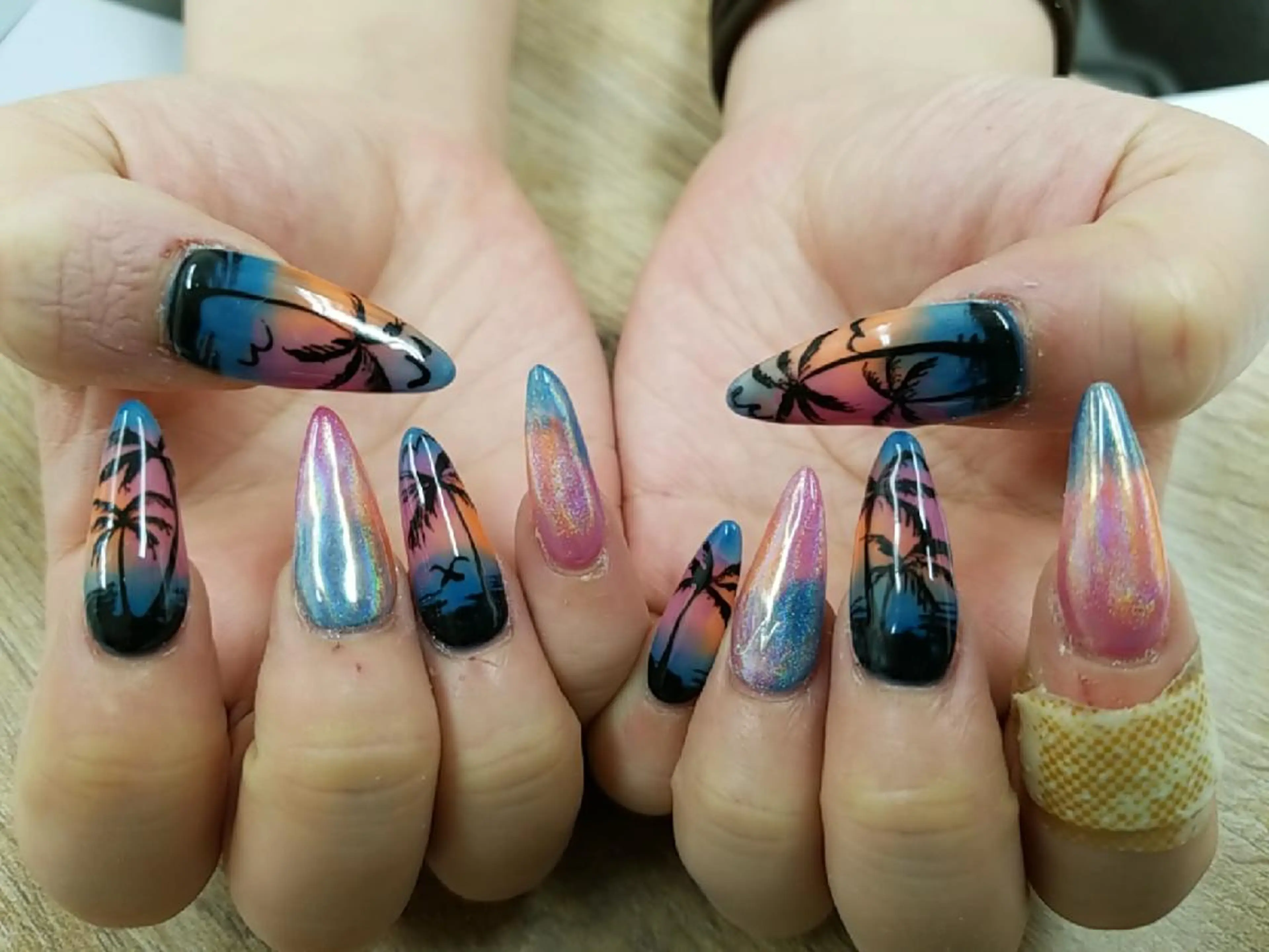 ネイル アートネイル フットネイル ジェルネイル 持ち込み ニュアンスネイル 河野ちえ (雑誌掲載サロン)のネイルデザイン