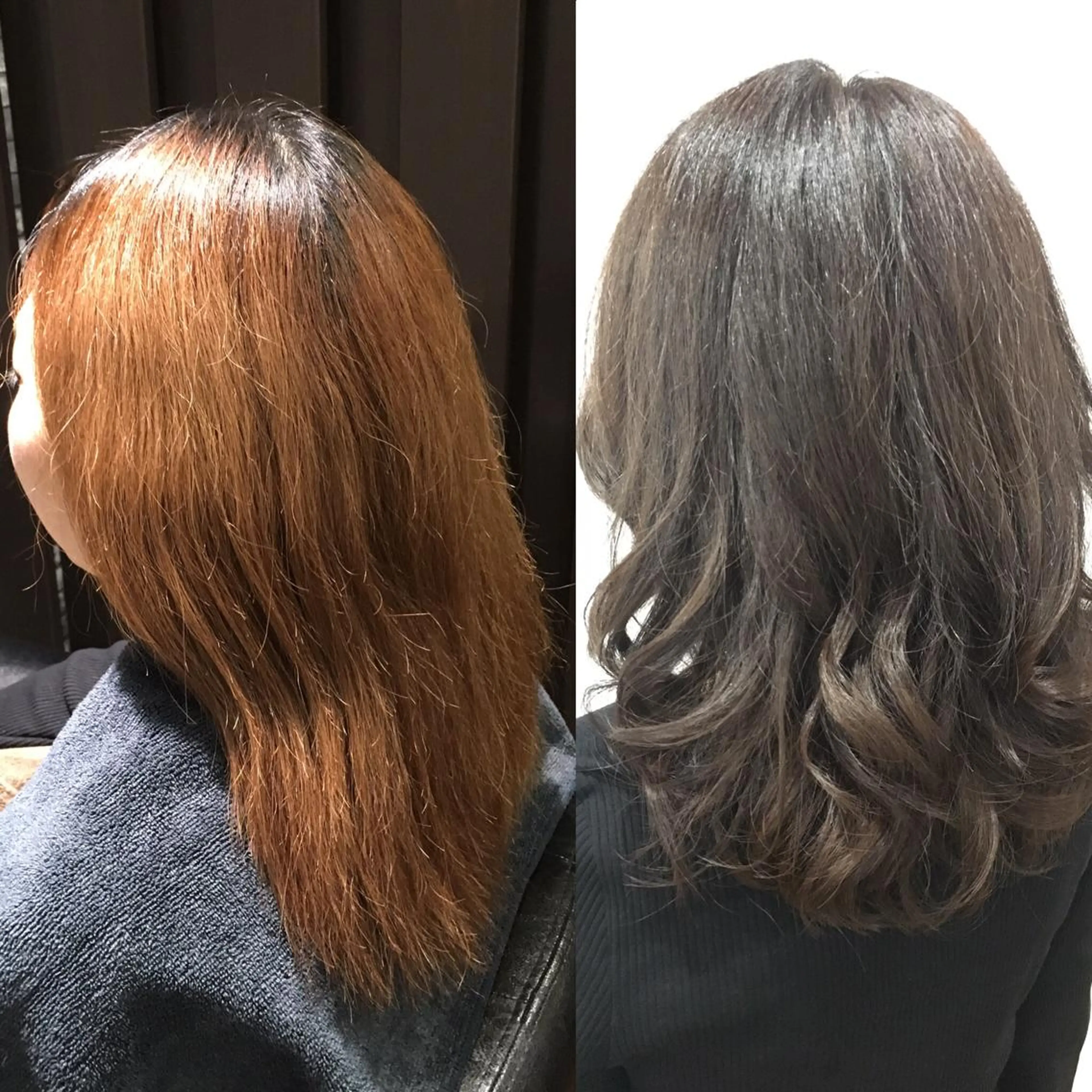 セミロング カラー くせ毛 Rise Heart 中村 裕介のヘアスタイル