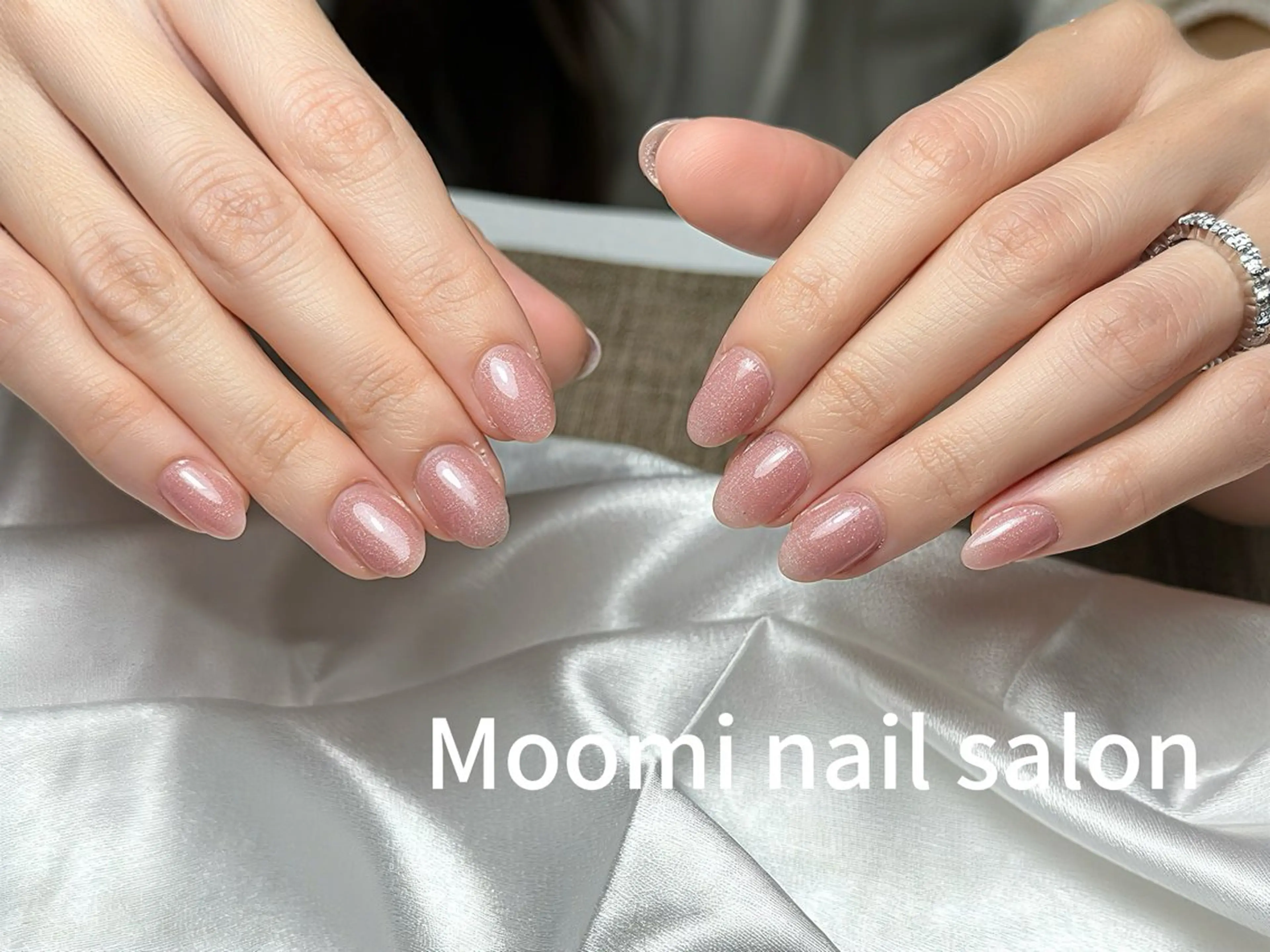 ネイル ラメ(グリッター) マグネットネイル Moomi nail salonのネイルデザイン