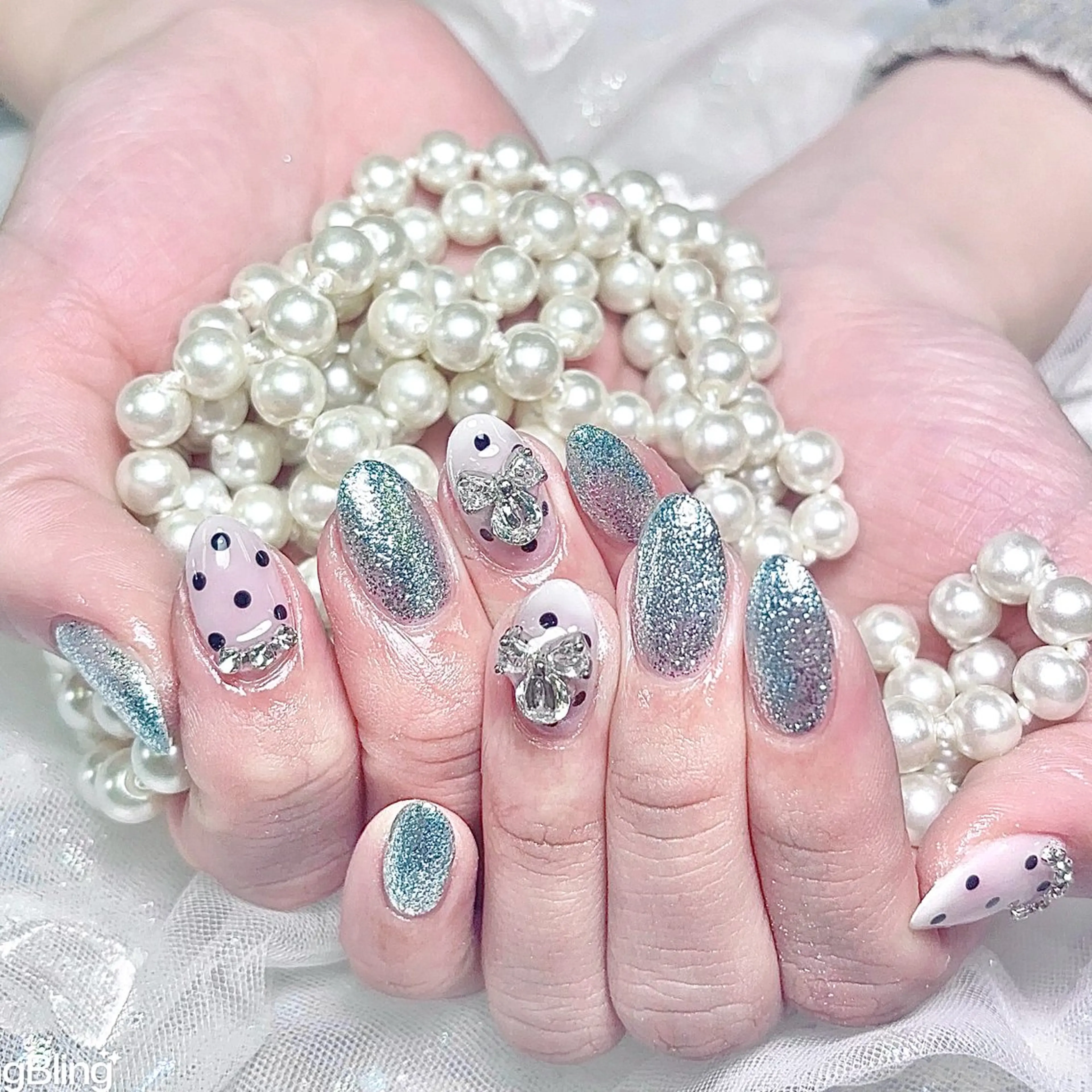 ネイル ハンドネイル 🎀erika 長さだし💗モチ最高のネイルデザイン