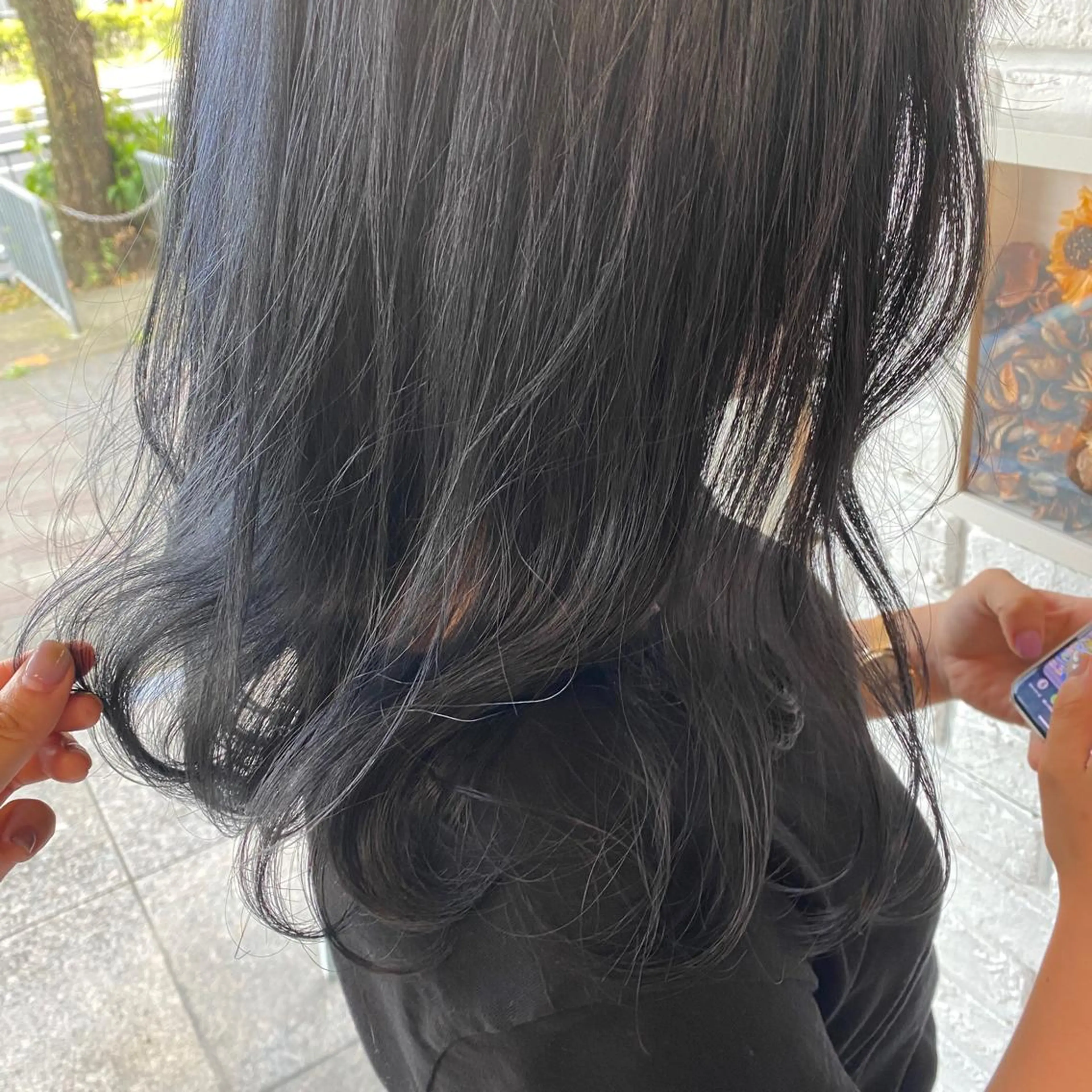 セミロング カラー ブルーカラー 透明感カラー トリートメント ｲﾁｶﾜ ﾐｵ/ minim hairのヘアスタイル