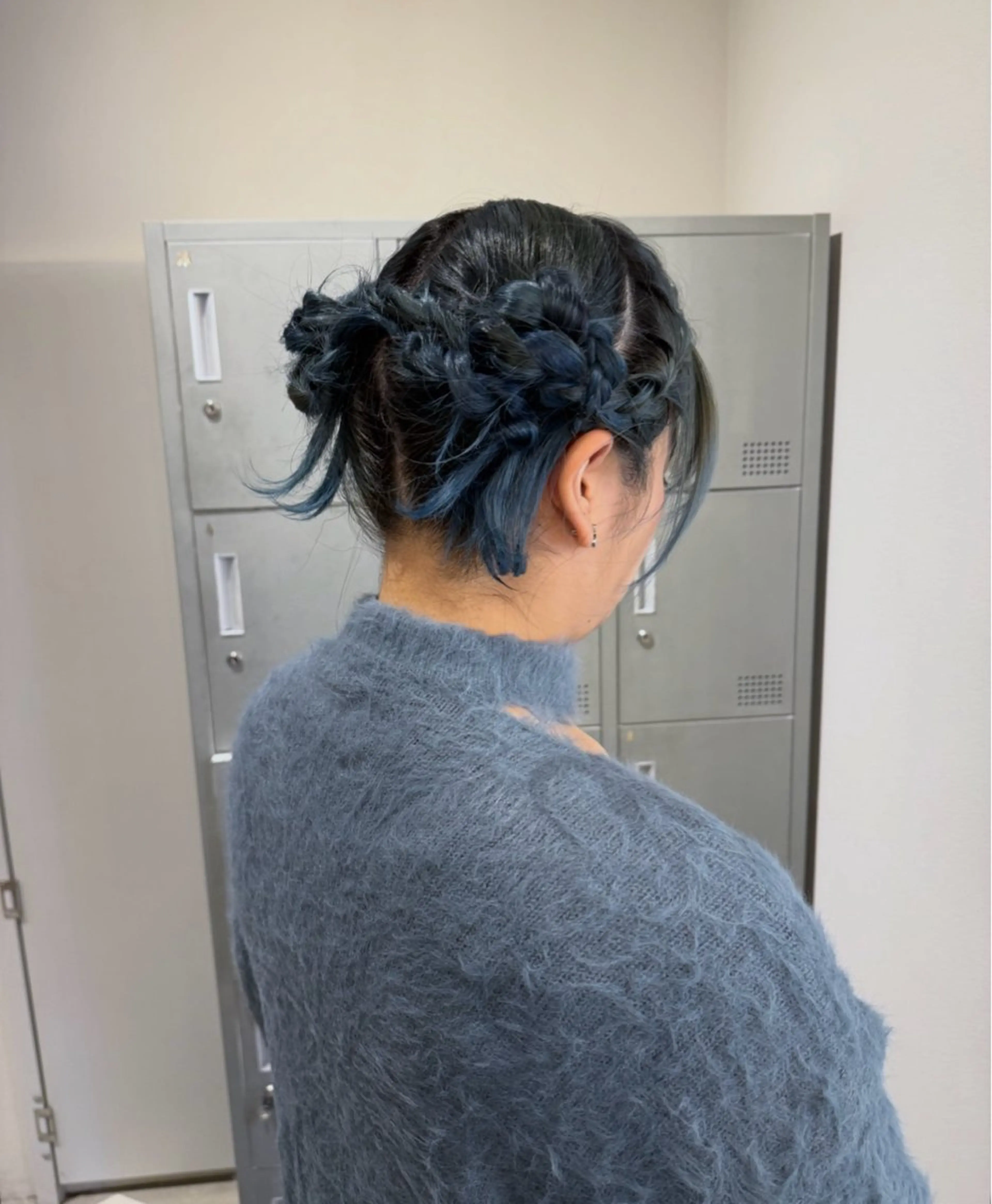 ミディアム ヘアアレンジ ヘアセット ブリーチ/アレンジ 天満/chihiroのヘアスタイル