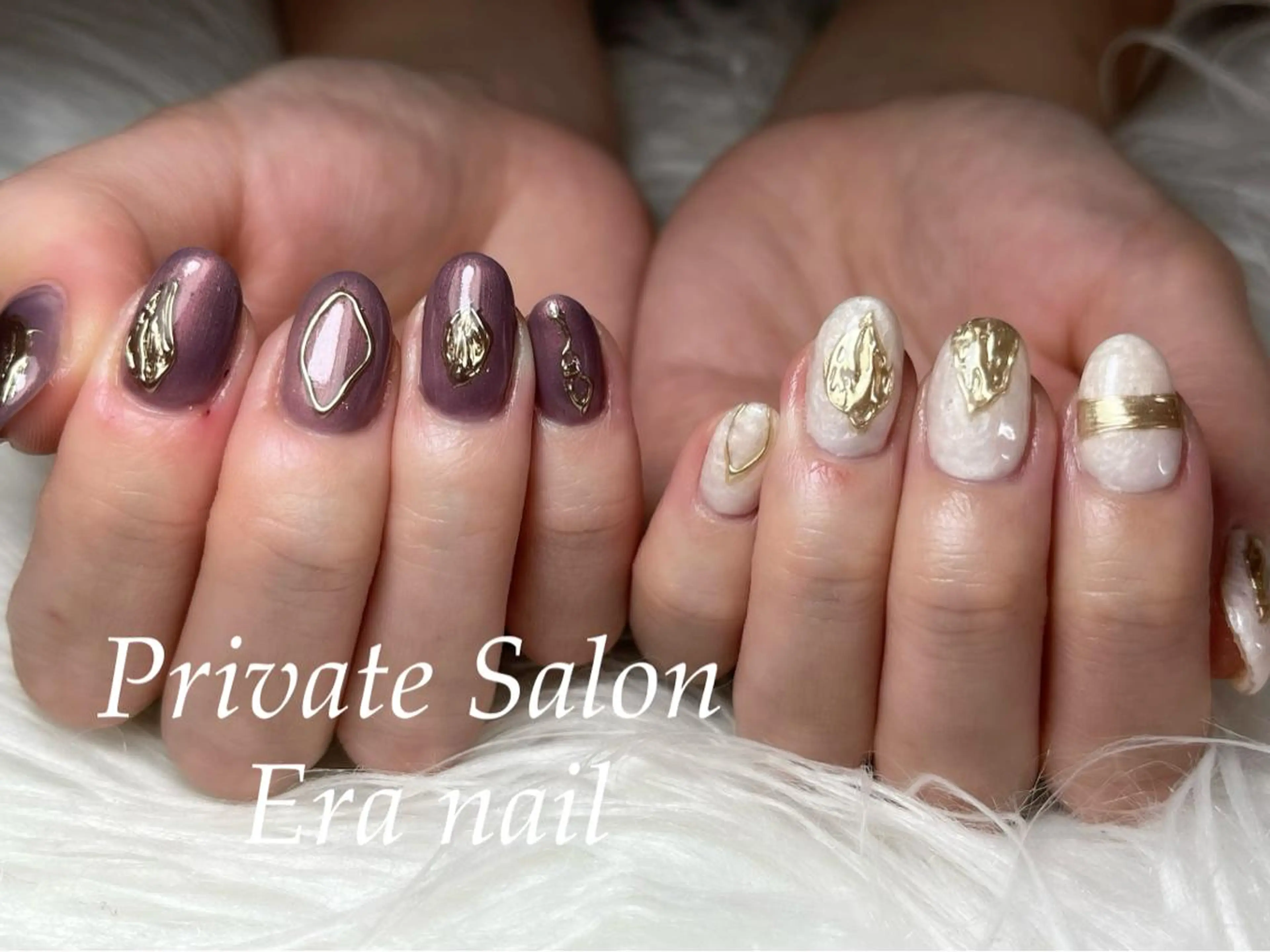 ネイル アートネイル ミラーネイル Era nailのネイルデザイン