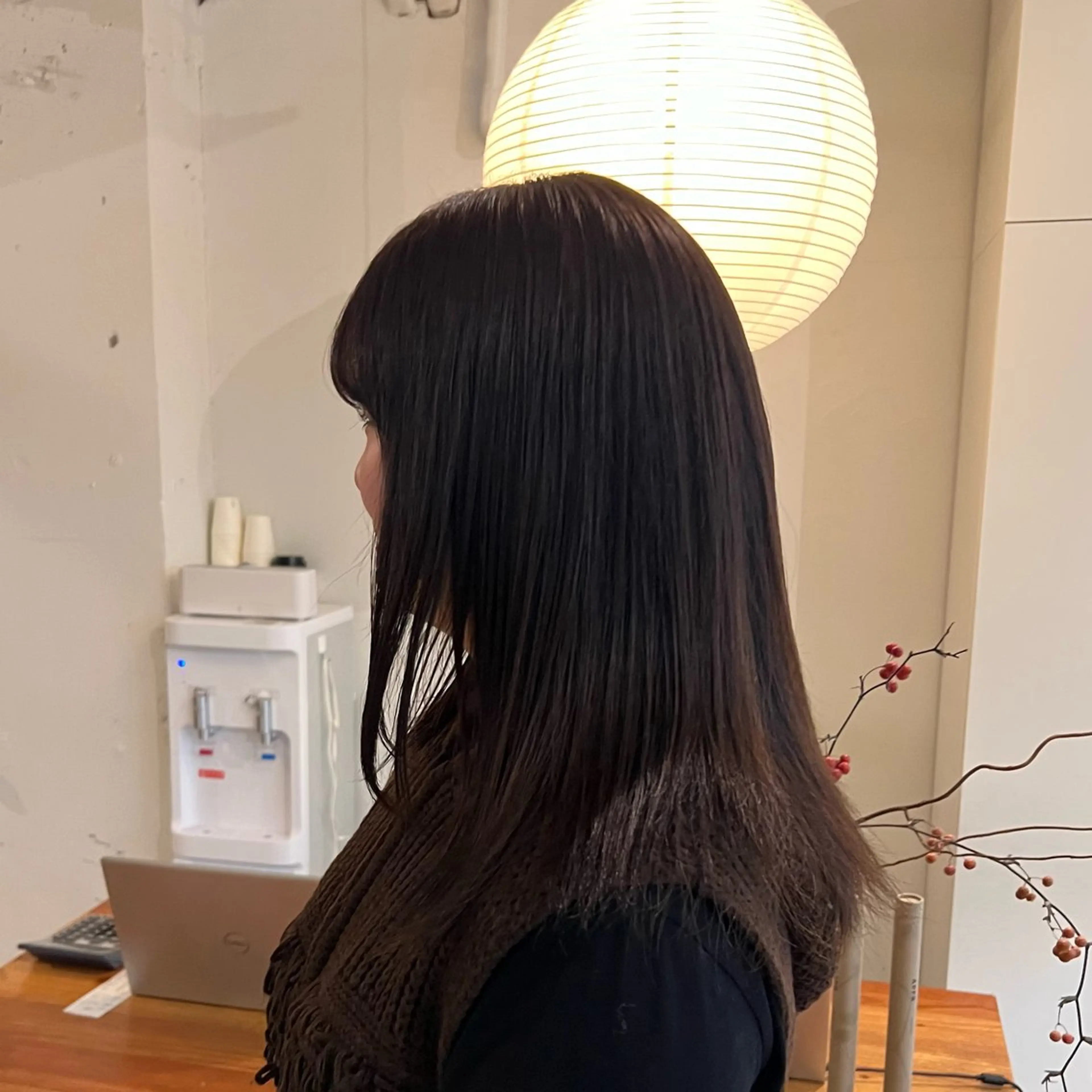 セミロング ヘアカラー 北見 桃夏のヘアスタイル