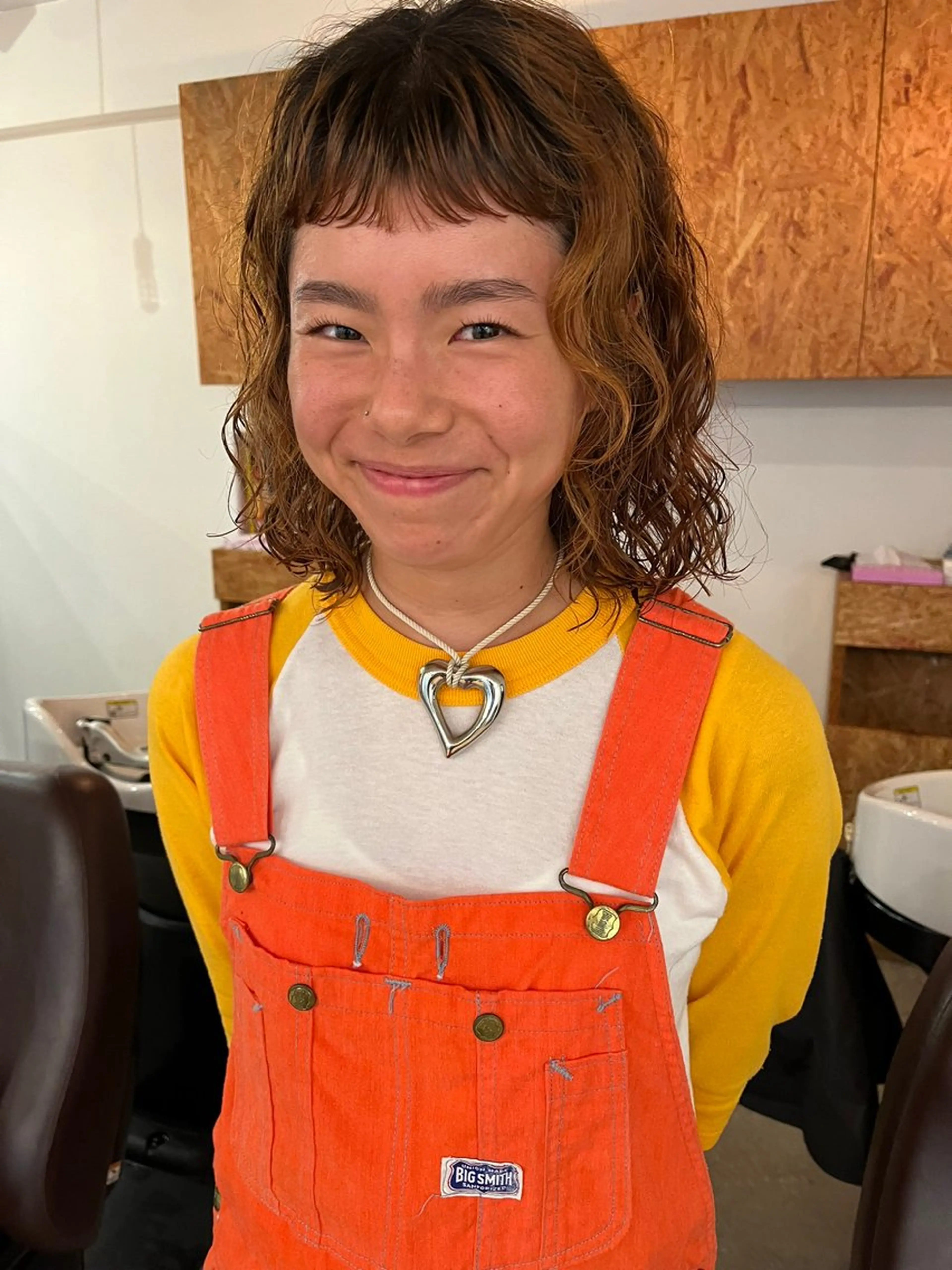 ミディアム パーマ カット パーマ 暖色/パーマ 🌼クニトウメイのヘアスタイル