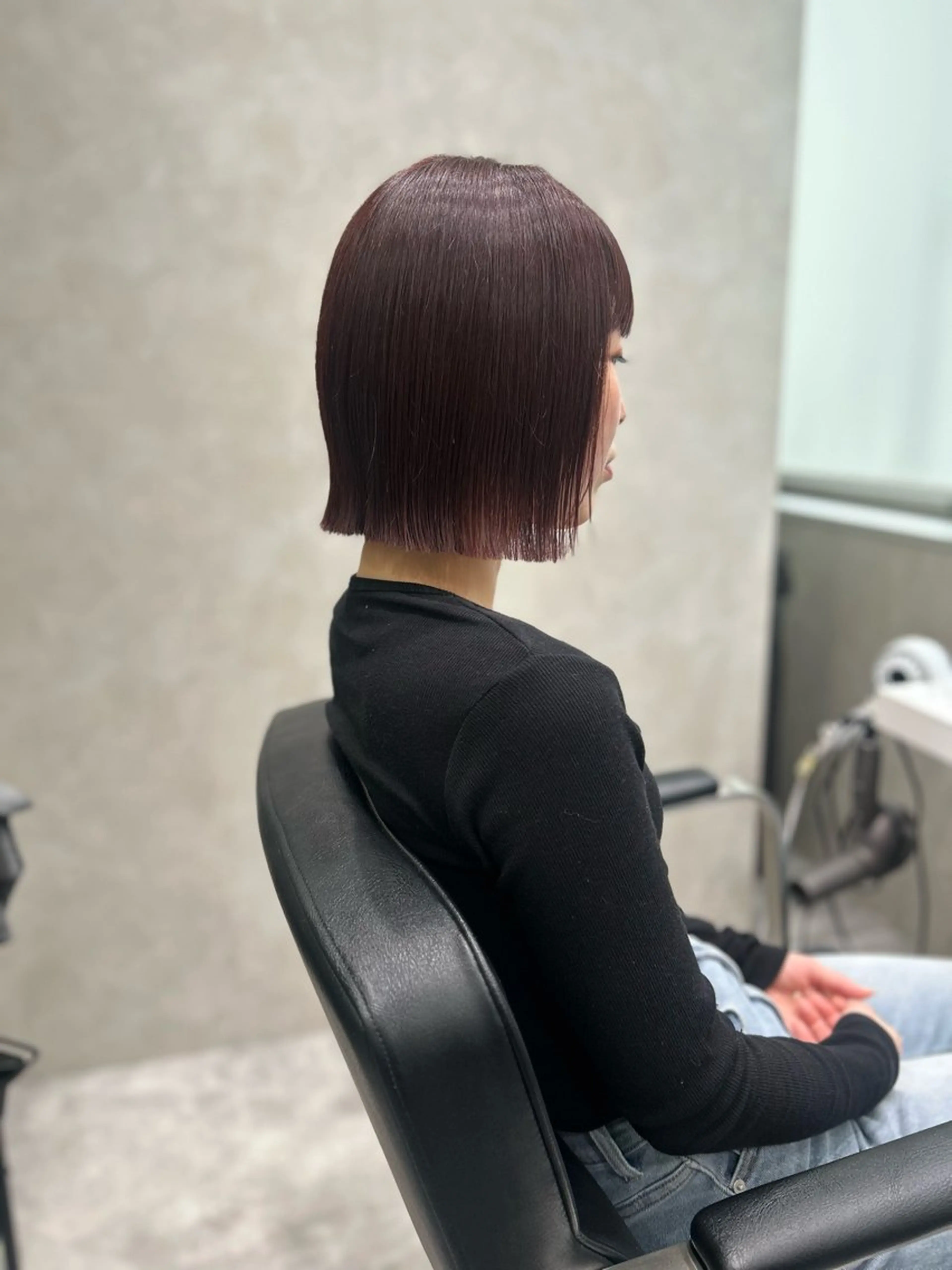 ショート カラー ボルドーカラー カット ヘアカラー トリートメント SOYON豊田市駅店所属・SOYON豊田市駅店 MIYUのヘアスタイル