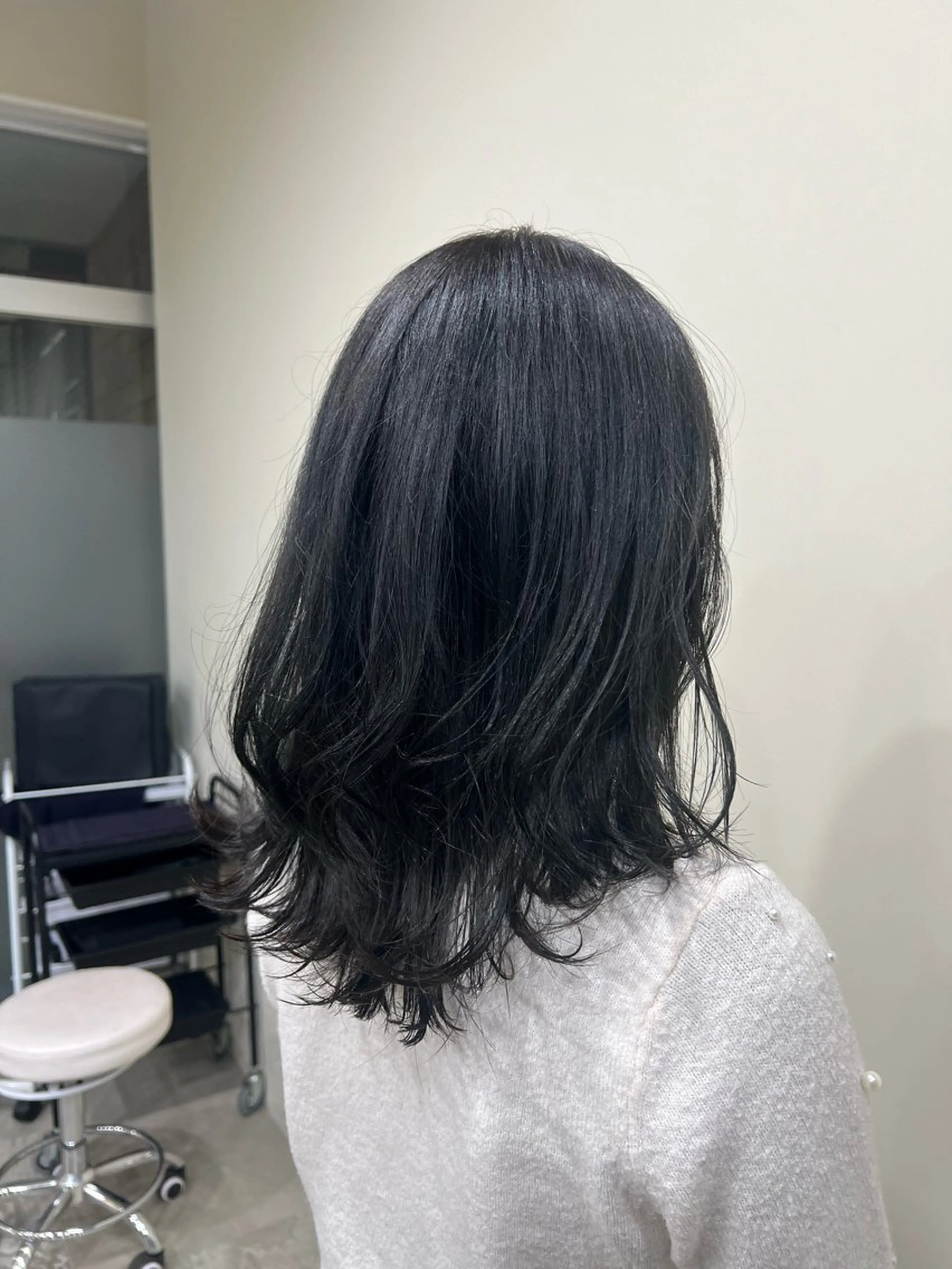 ミディアム カット ヘアカラー トリートメント tomu/大名/艶髪 /透明感カラー🐴のヘアスタイル