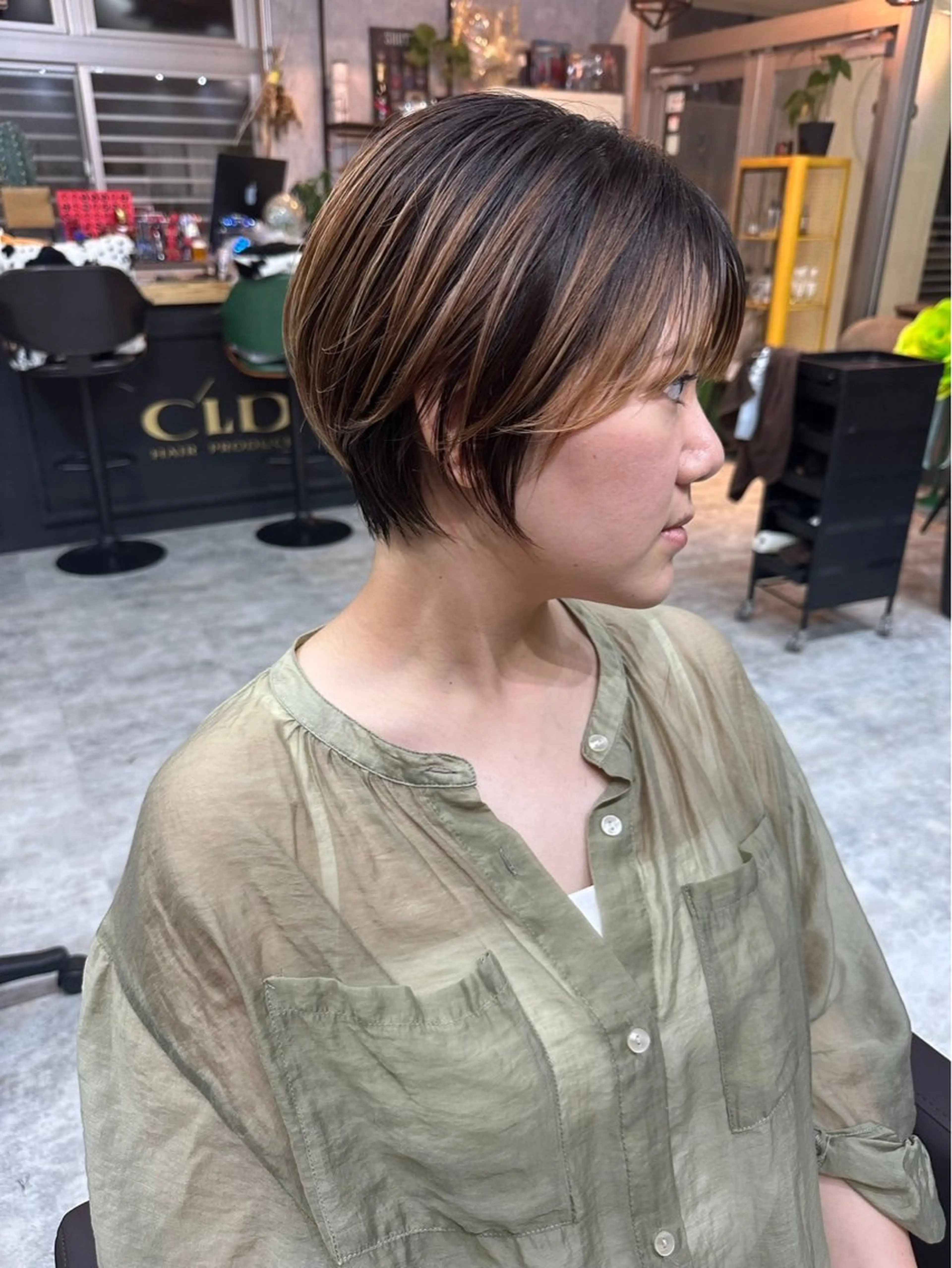 ショート カラー C'LD Hair Produce【シールドヘアープロデュース】所属・シールドヘアー/那覇 /縮毛矯正/ブリーチのヘアスタイル