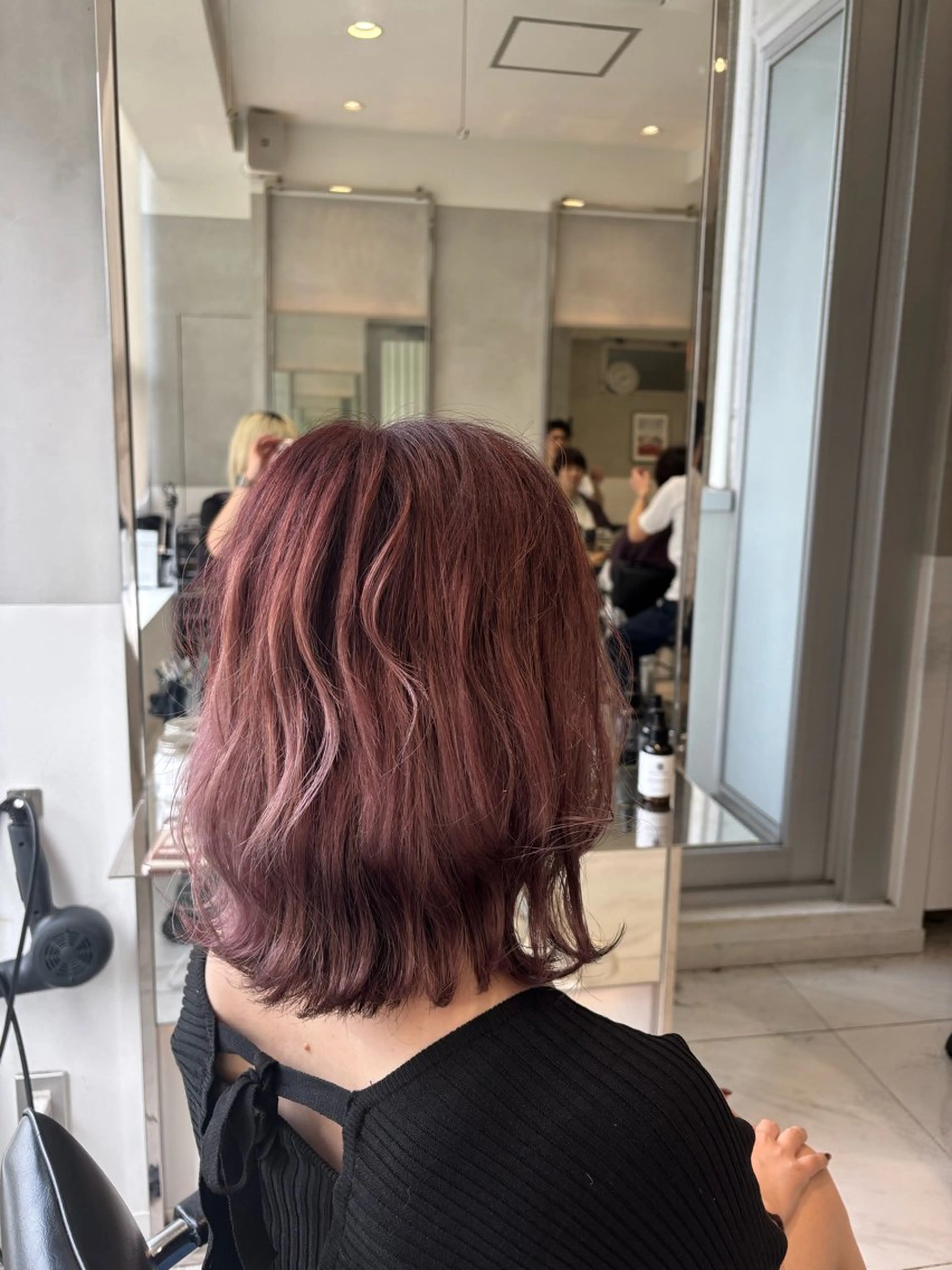 ミディアム カラー ヘアアレンジ ヘアカラー 似合わせカットカラー 💎モエのヘアスタイル