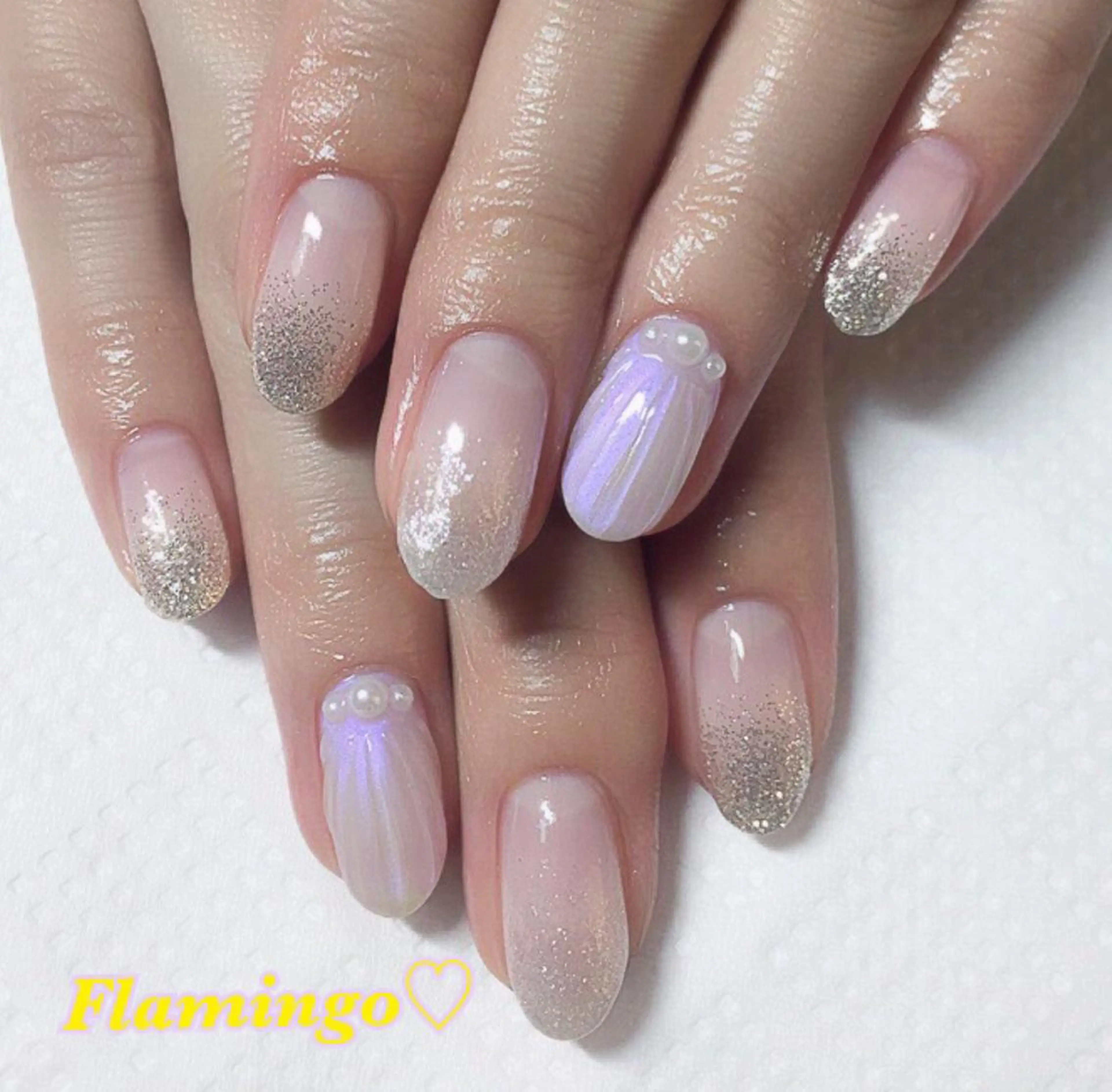 ネイル アートネイル 浮きにくいフィルイン ｜上品シンプルネイルのネイルデザイン