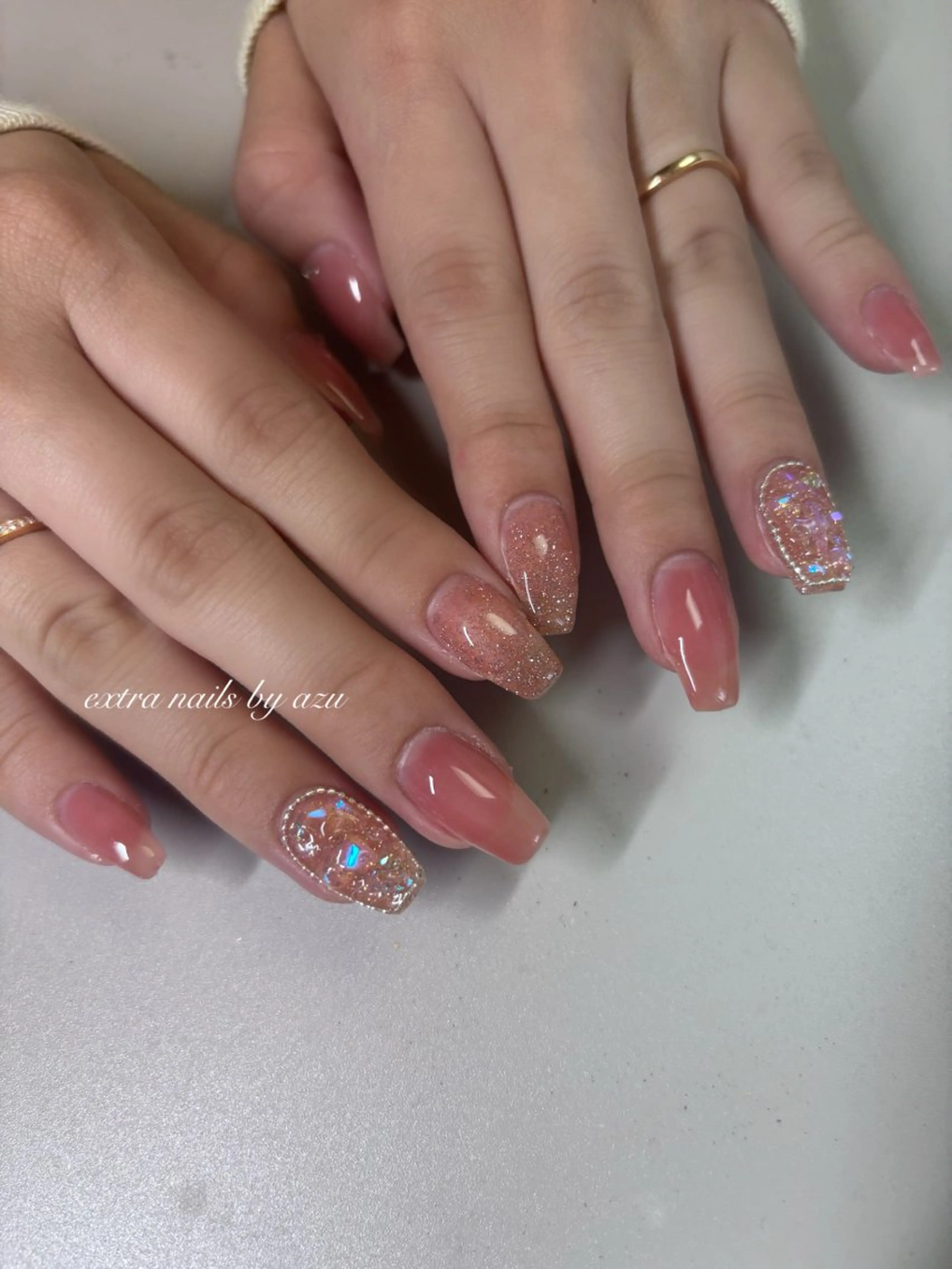 ネイル ワンホンネイル ハンドネイル extranails ／lemellaのネイルデザイン