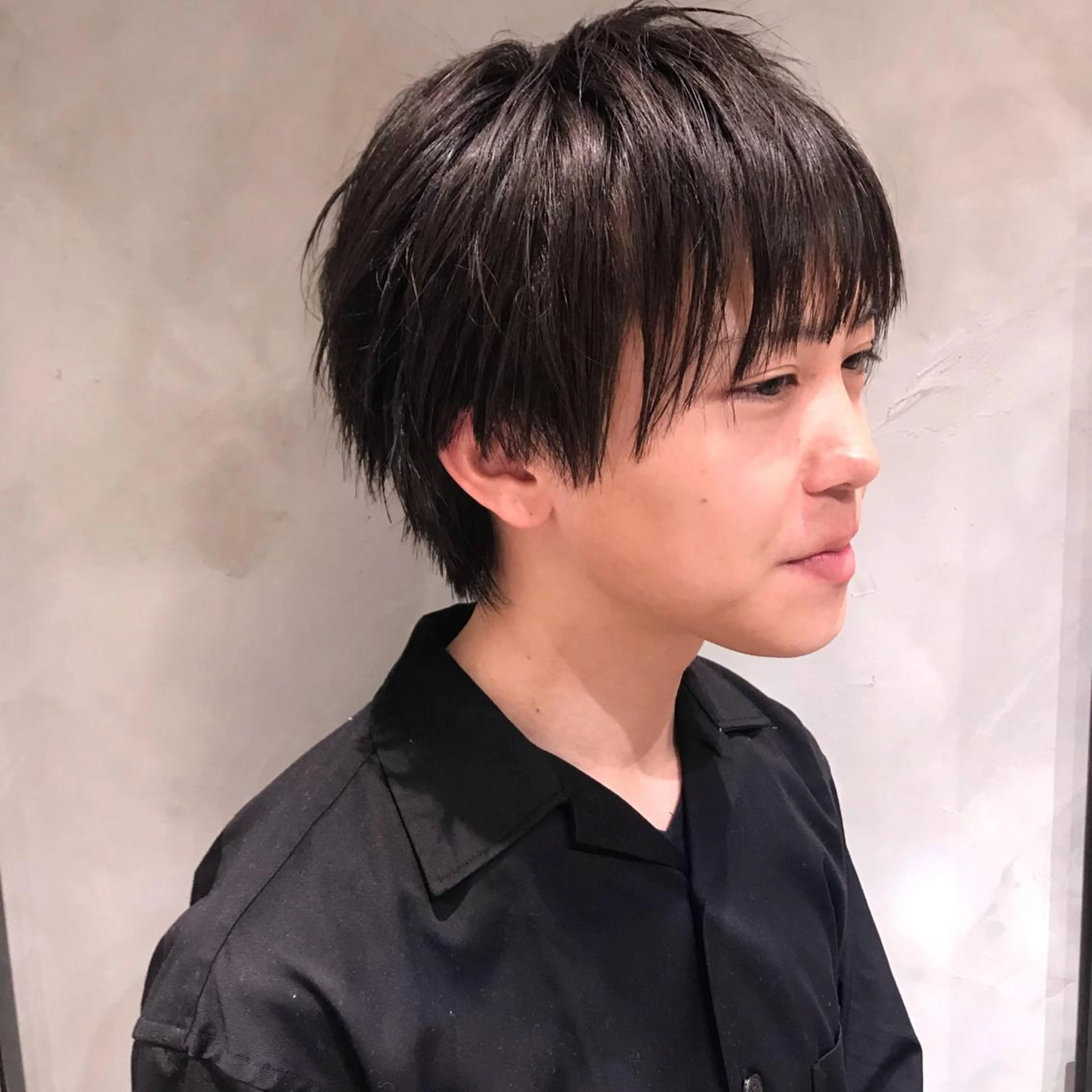 メンズ メンズショート カット トリートメント 柔らかブラウン/顔周 りレイヤー♡ユウシのヘアスタイル