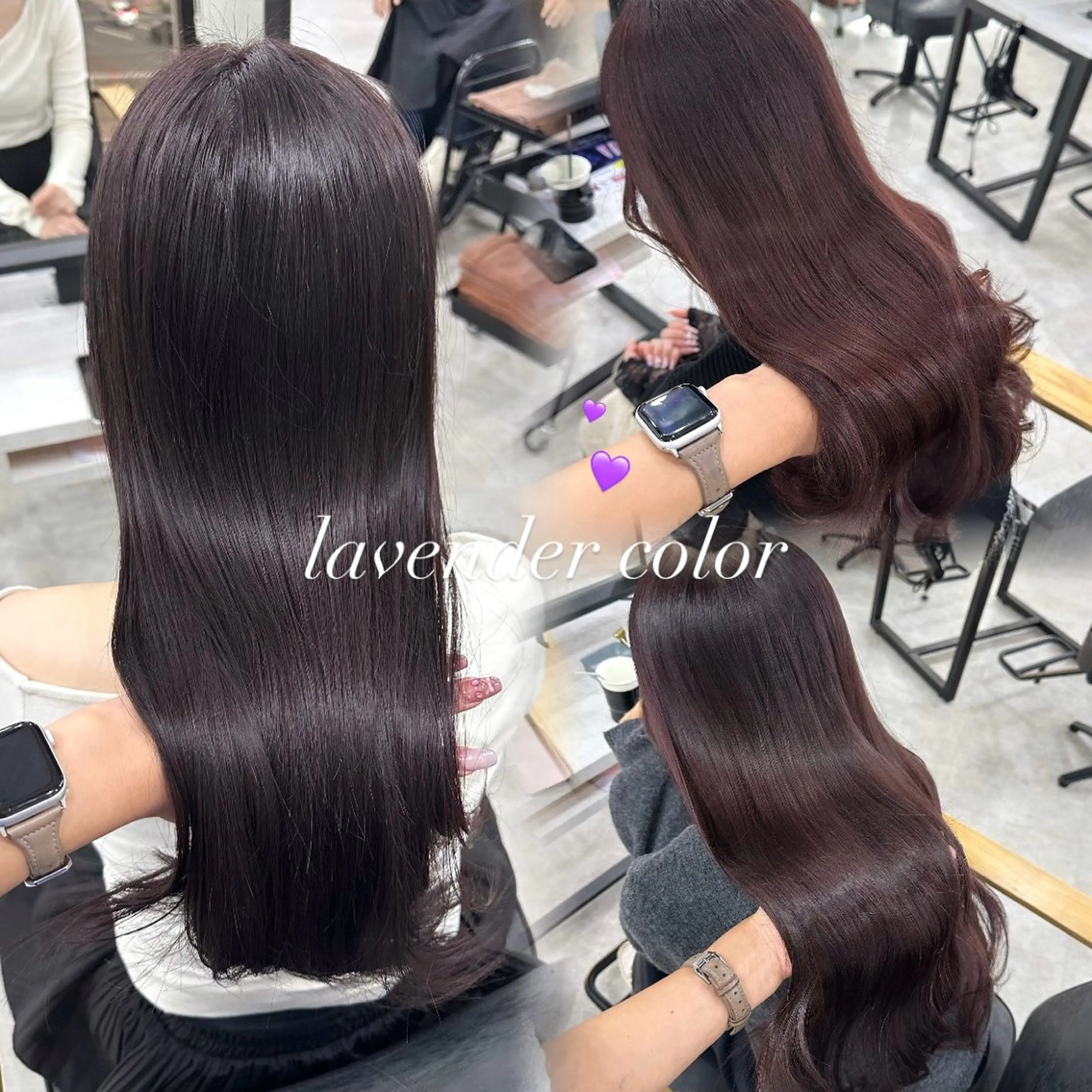 ロング カラー カット ヘアカラー トリートメント Rinka/梅田/ 透け感カラー🤎のヘアスタイル