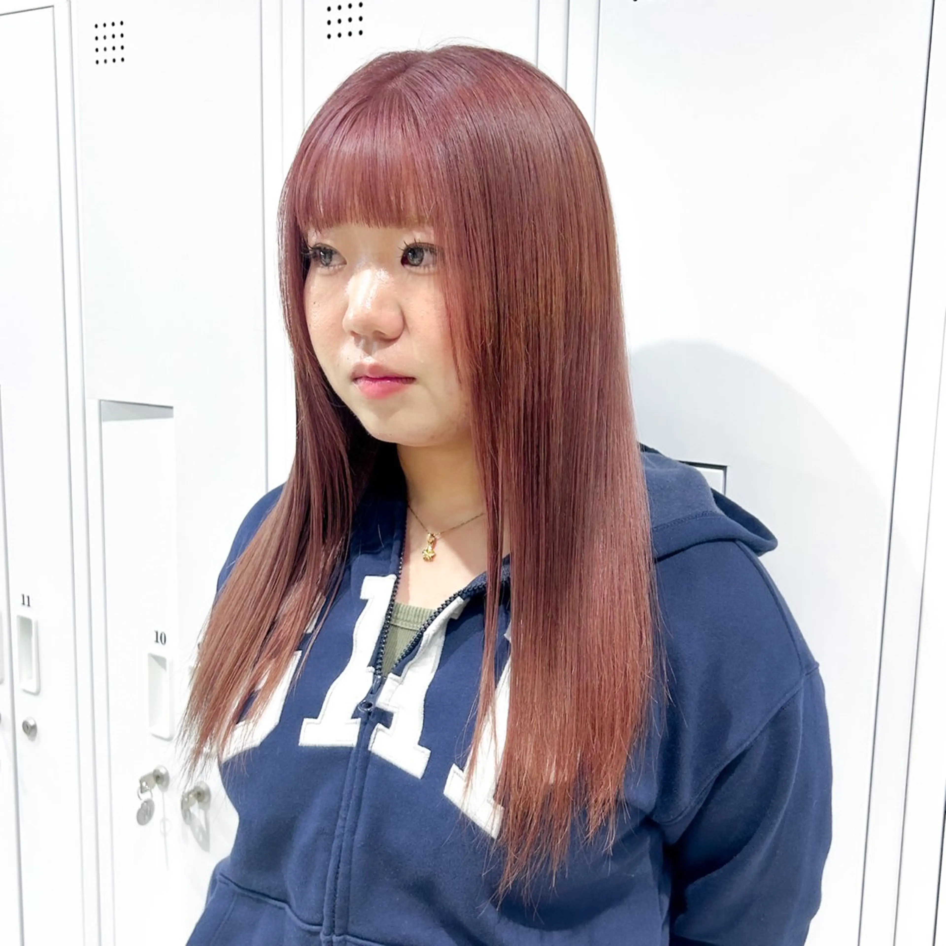 セミロング カラー 🤡暖色艶カラー 🤡みさきのヘアスタイル