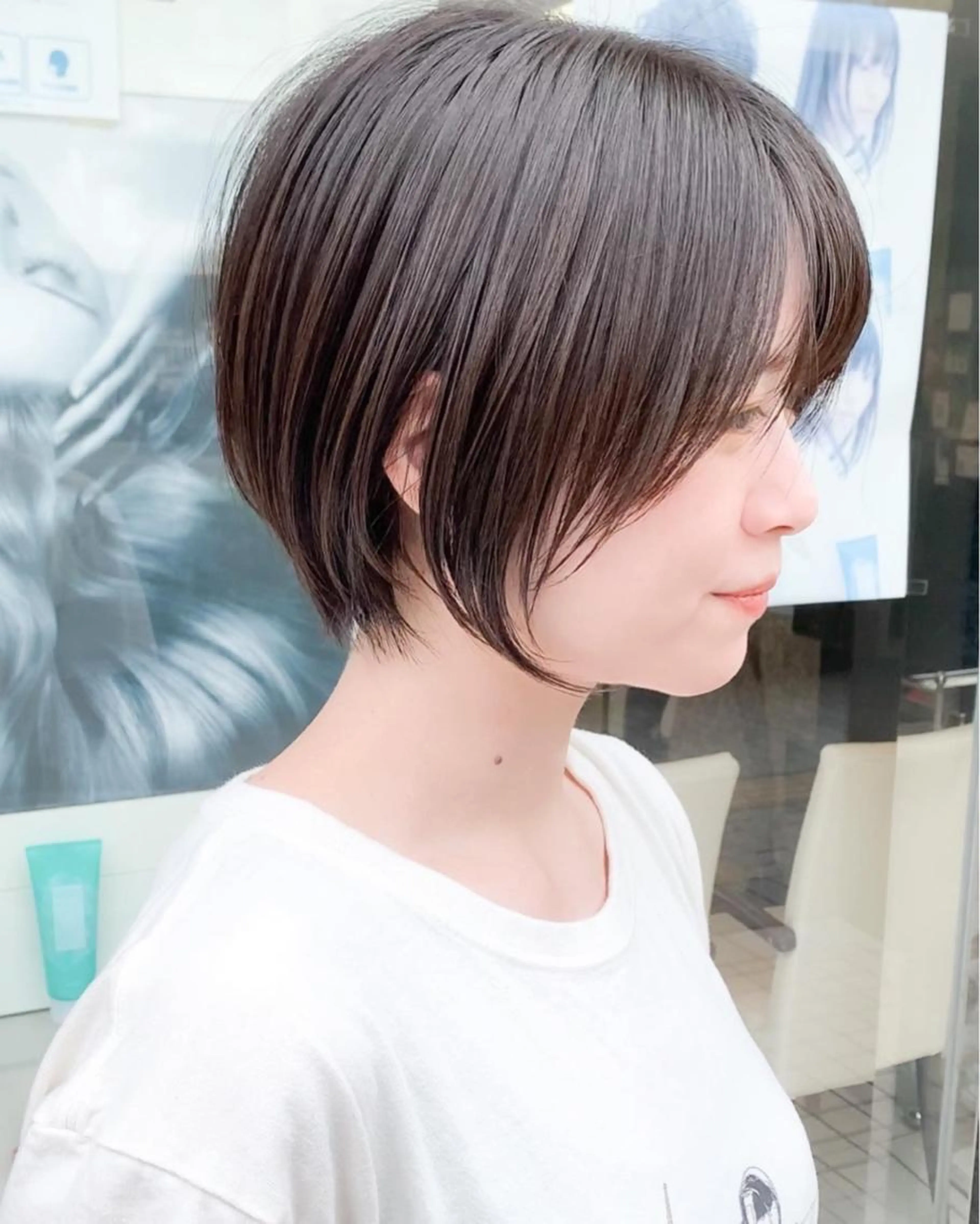 【❣️人気No.1❣️】✂︎整形級に小顔にします　小顔ショートカット+イルミナカラー+集中ケアトリートメントの写真