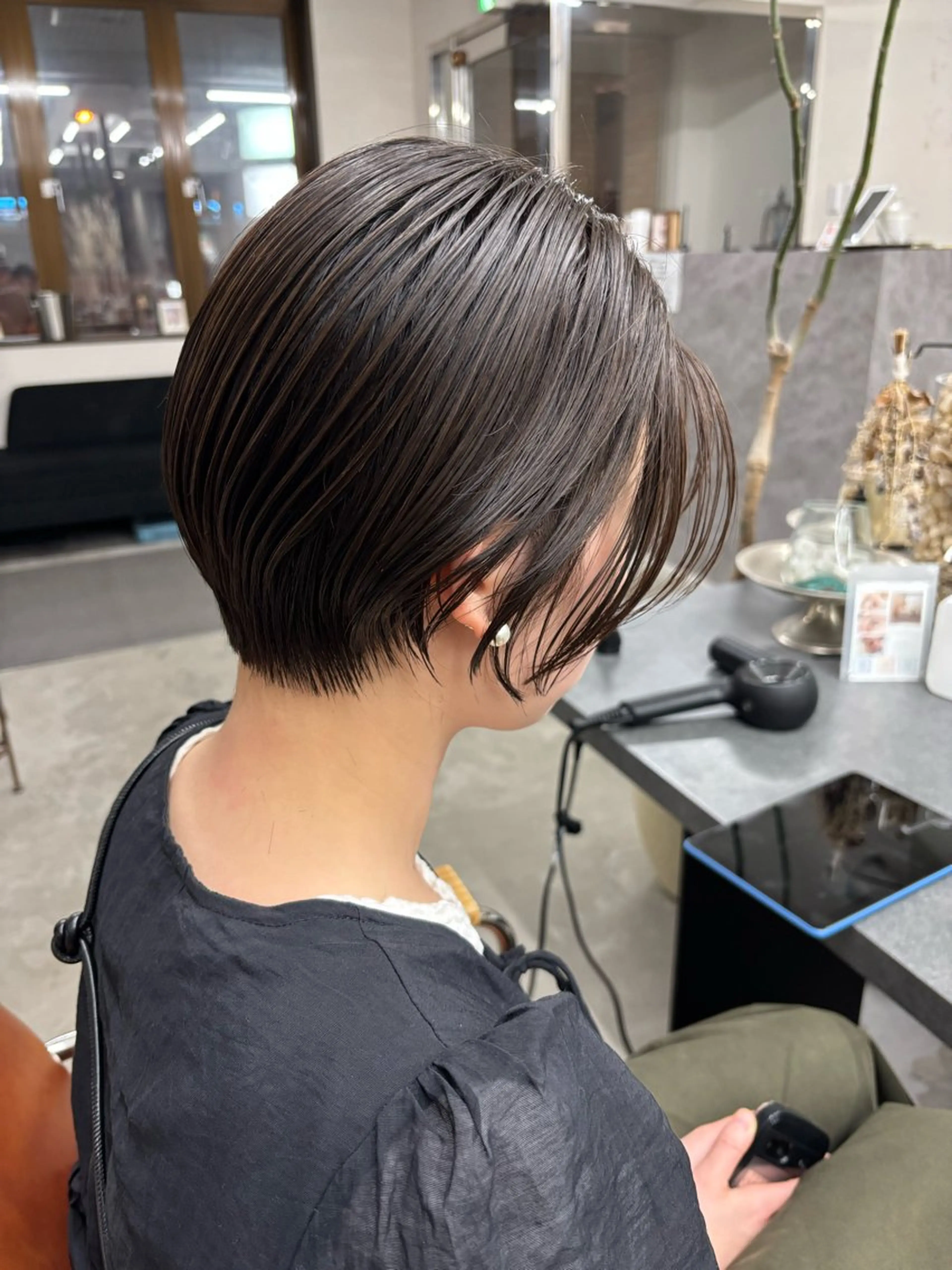 ショート カラー パーマ ショートヘア カット トリートメント nico 麻生 やまざきれいのヘアスタイル