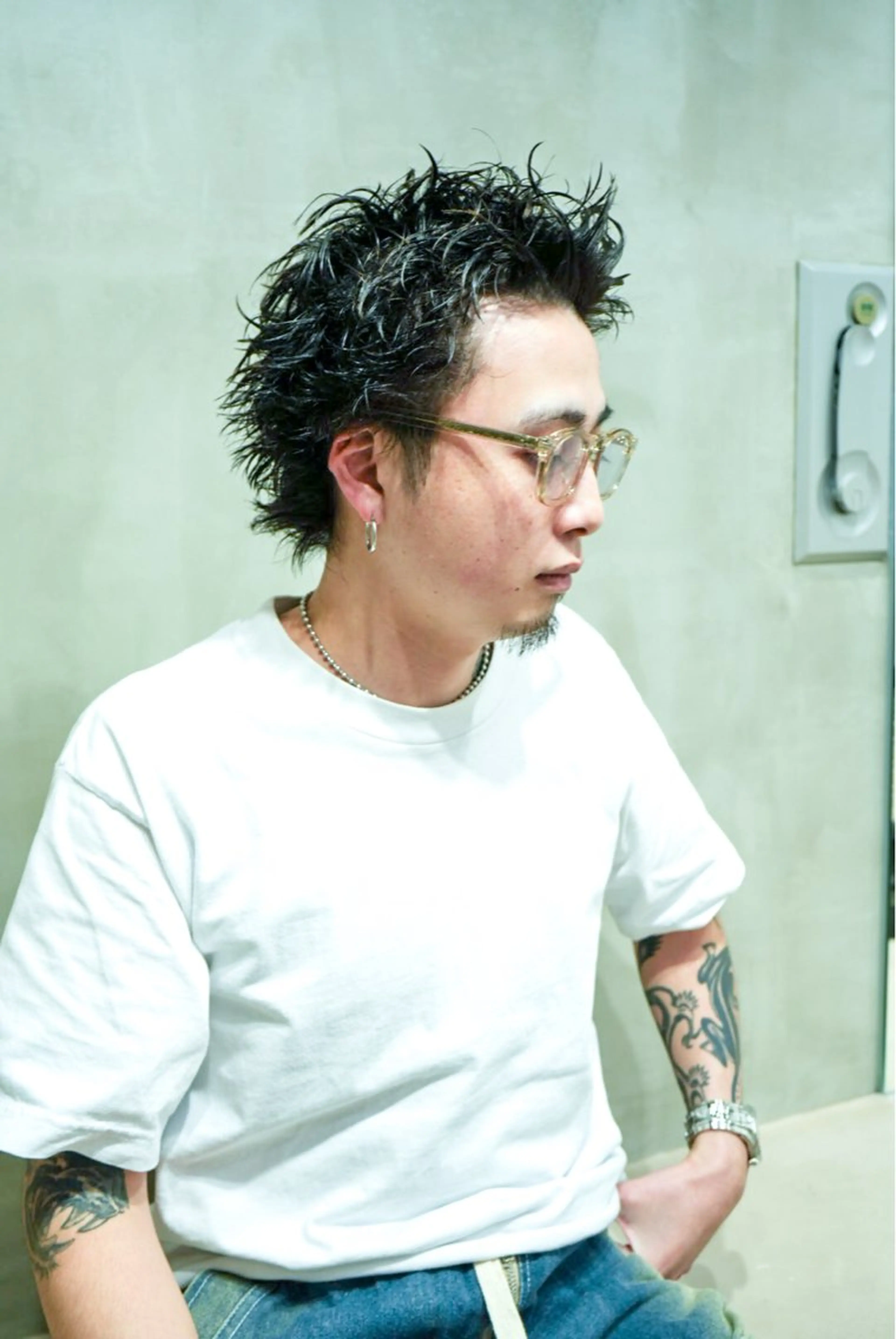 メンズ メンズパーマ メンズショート the path ユウヤのヘアスタイル