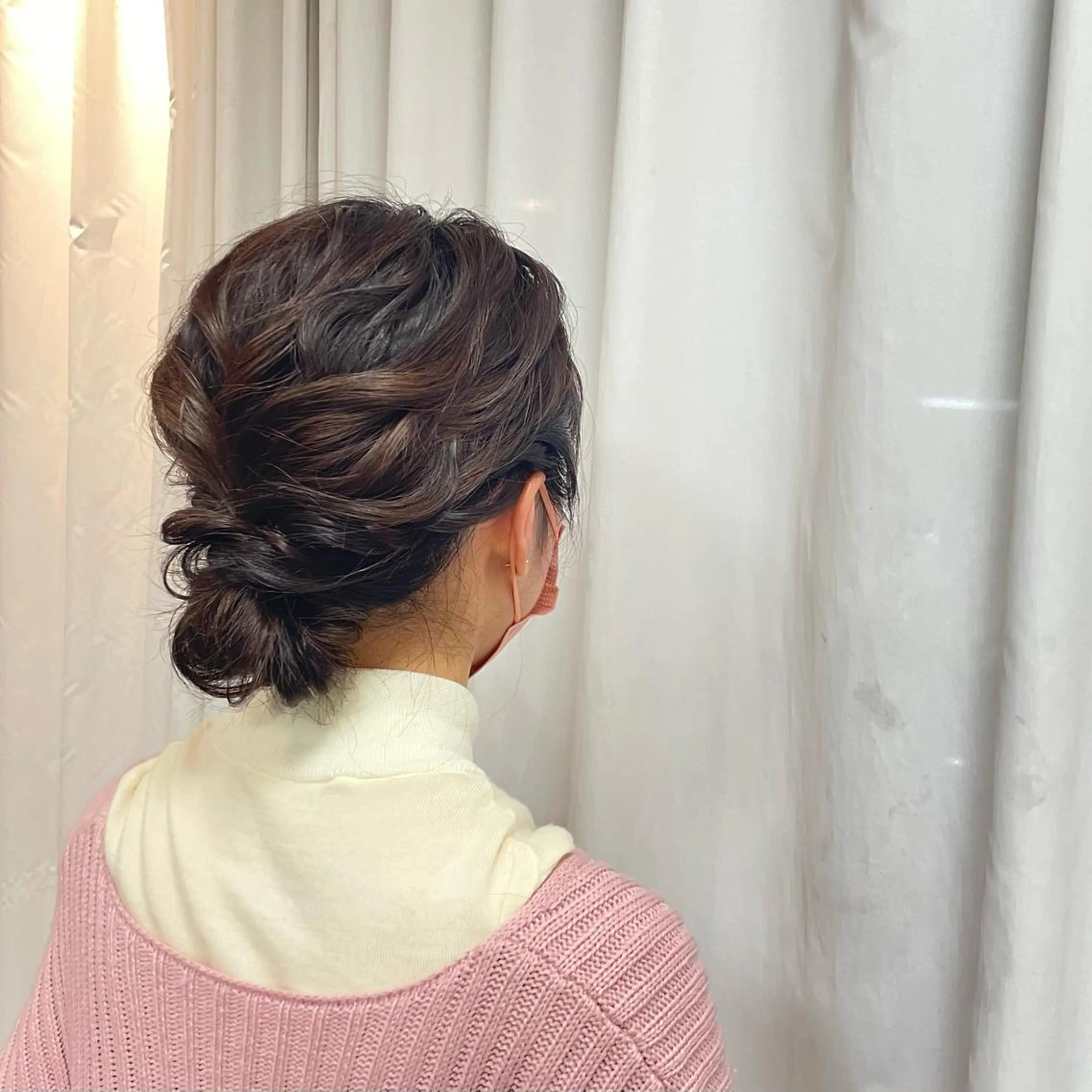 ヘアアレンジ ハーフアップ 金城 二千夏のヘアスタイル