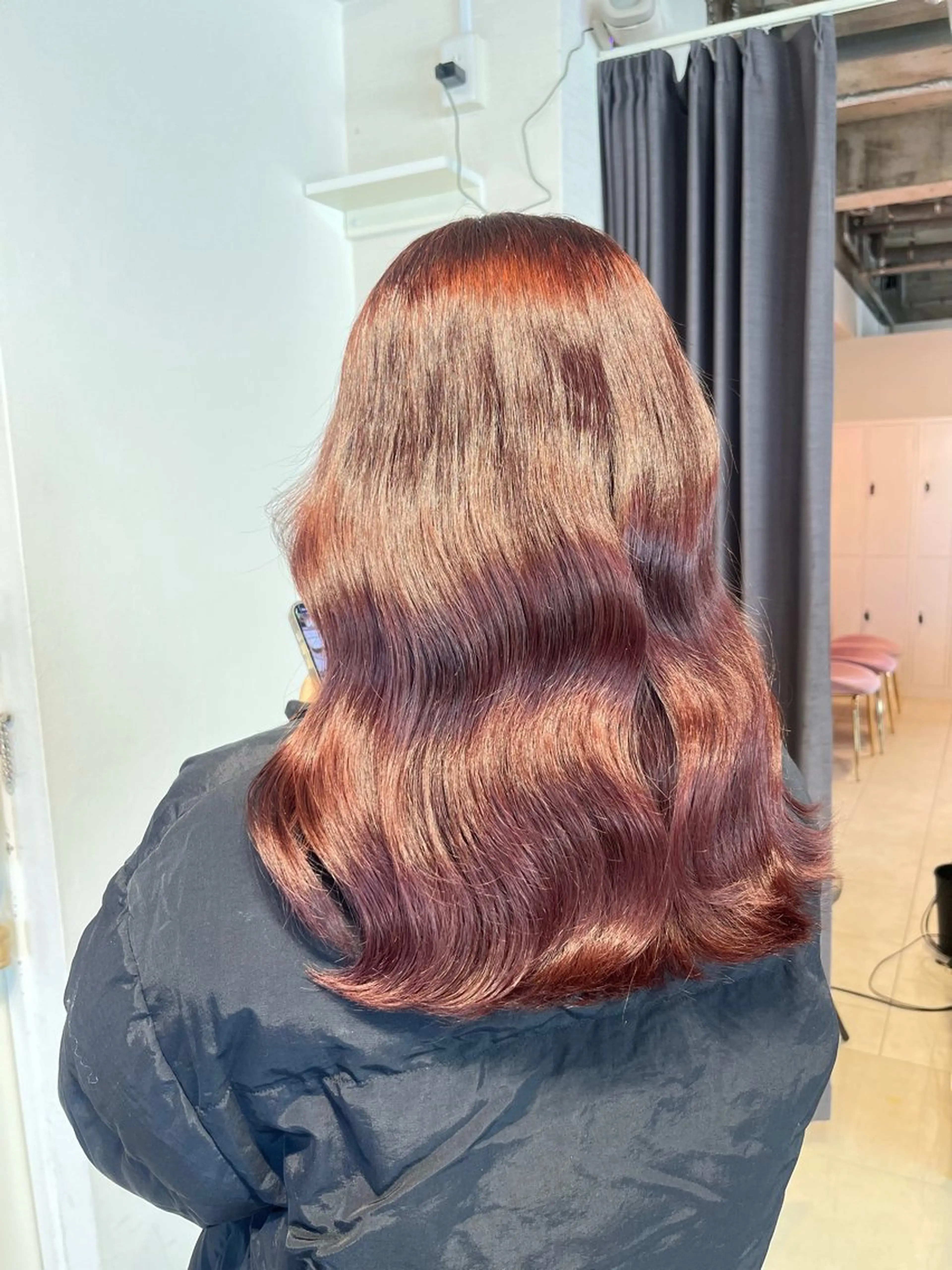 カラー ブリーチ ラベンダーカラー ブリーチなしカラー ピンクカラー ピンクラベンダー annuy aoiのヘアスタイル