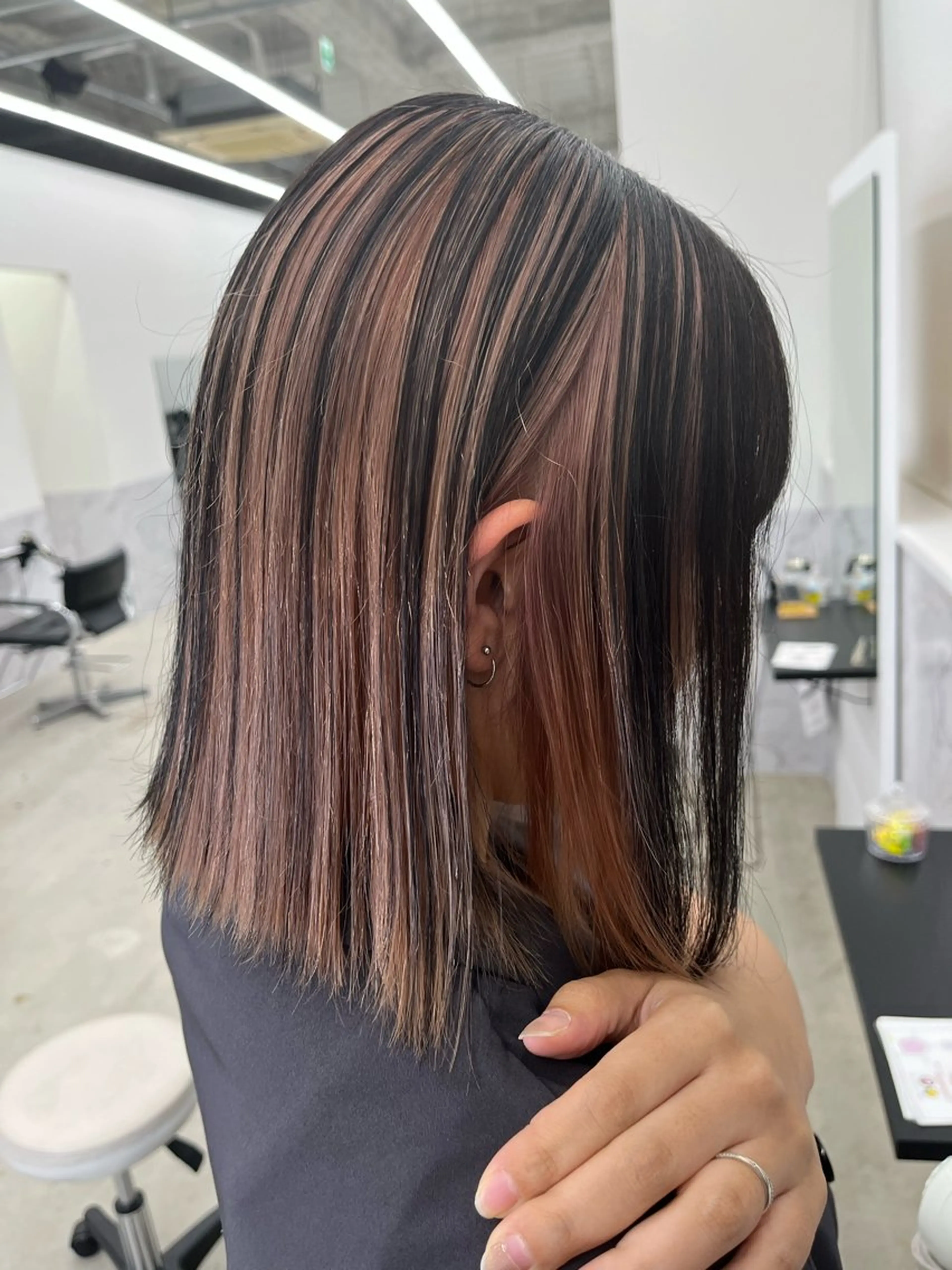 カラー ブリーチ ケアブリーチ 田中 莉香のヘアスタイル