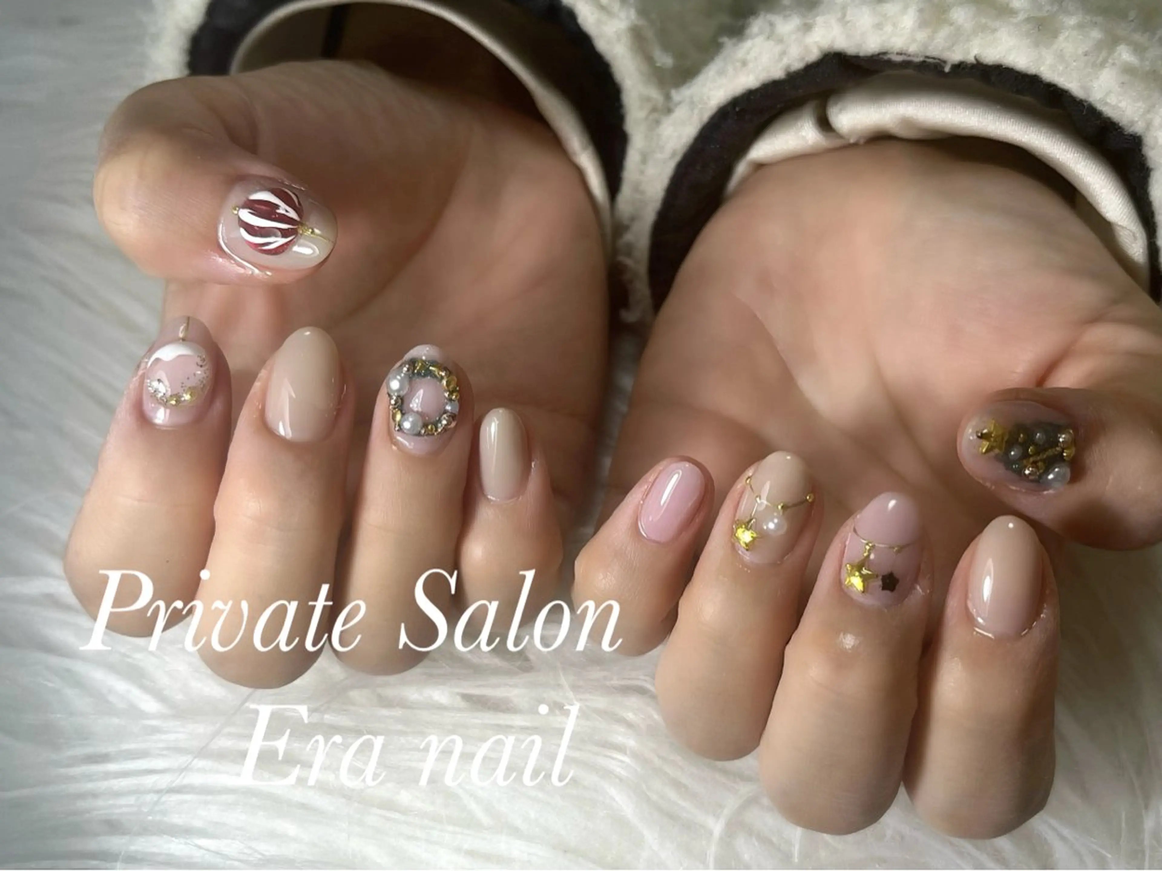 ネイル 冬ネイル クリスマス Era nailのネイルデザイン