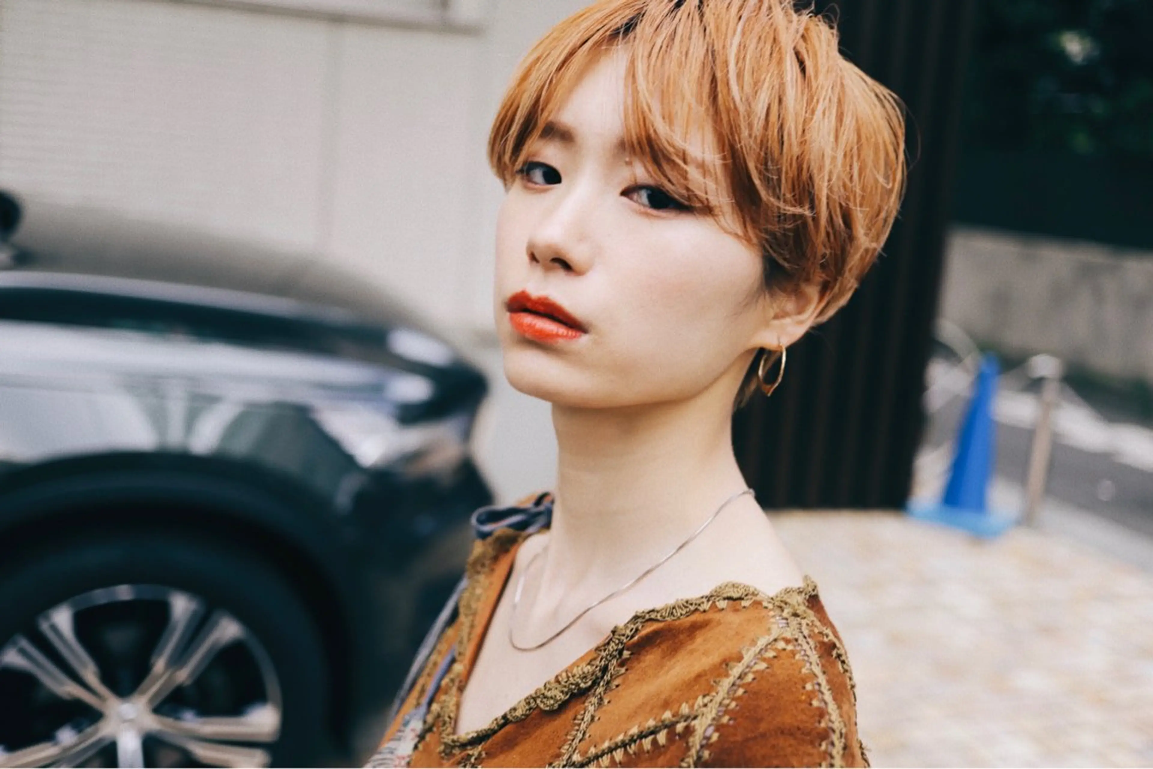 前髪パーマの写真