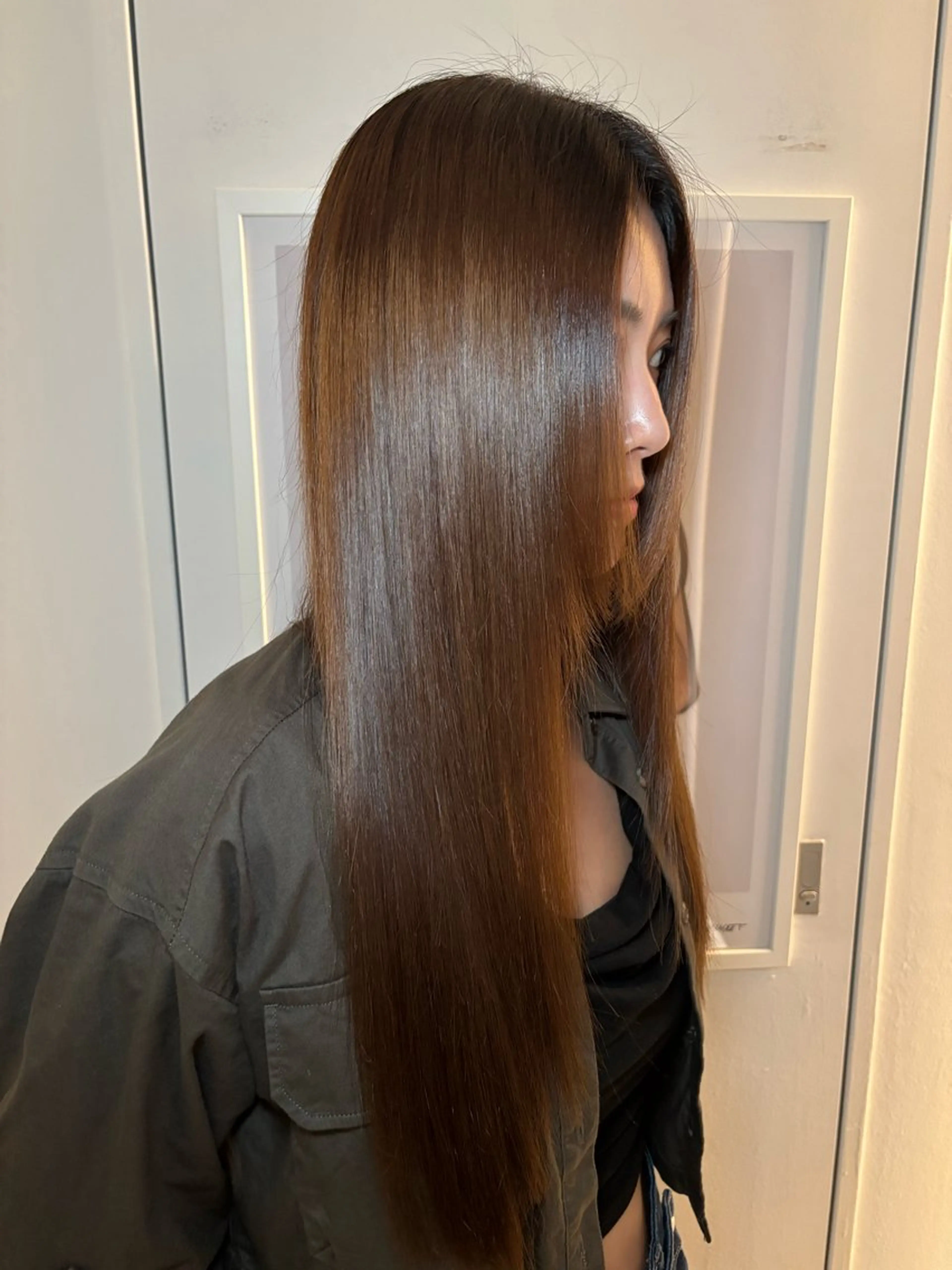 ロング 落合 智登世/ カラーモデル募集中のヘアスタイル