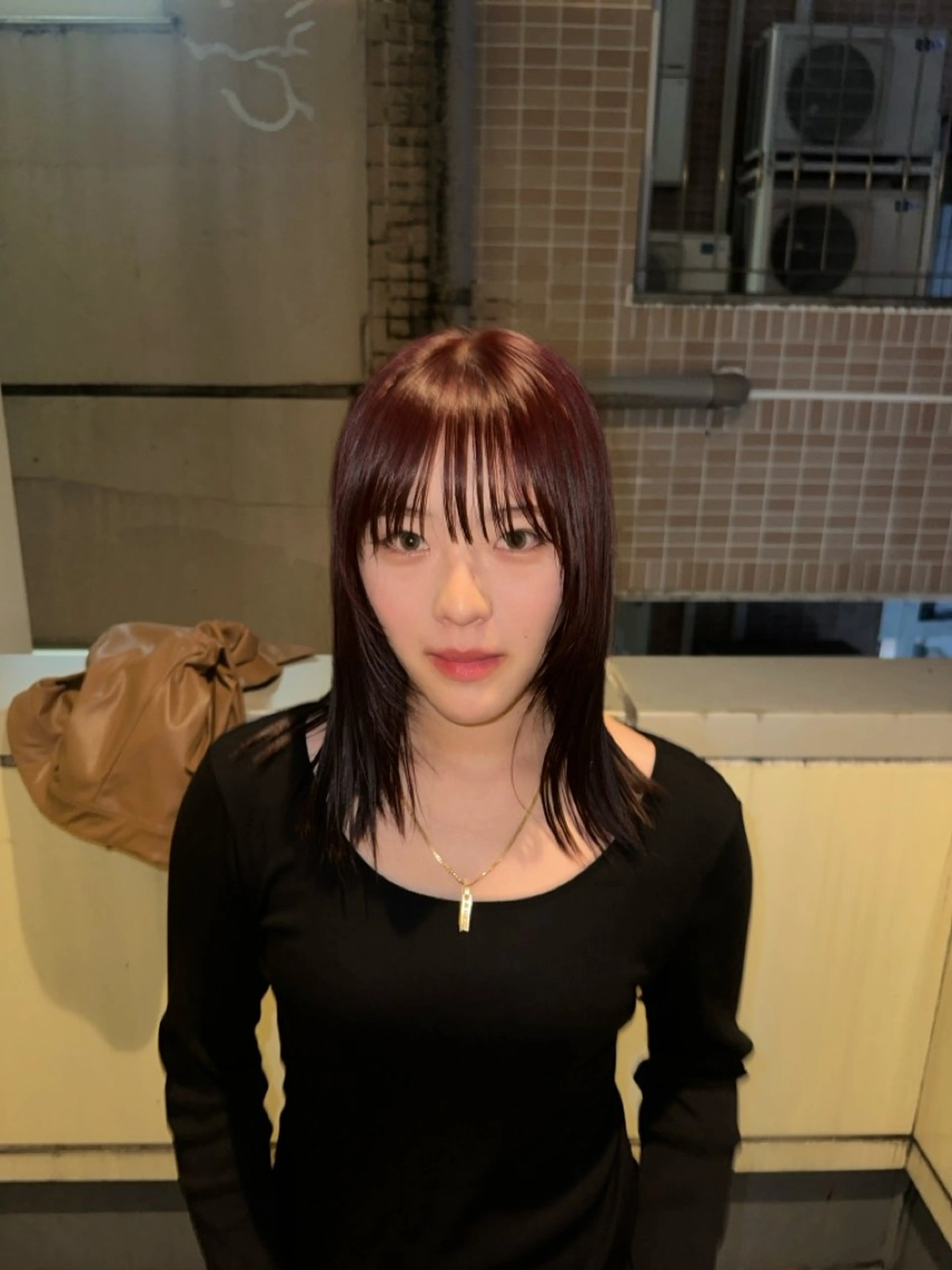 ミディアム カラー ヘアカラー Y U  Iのヘアスタイル