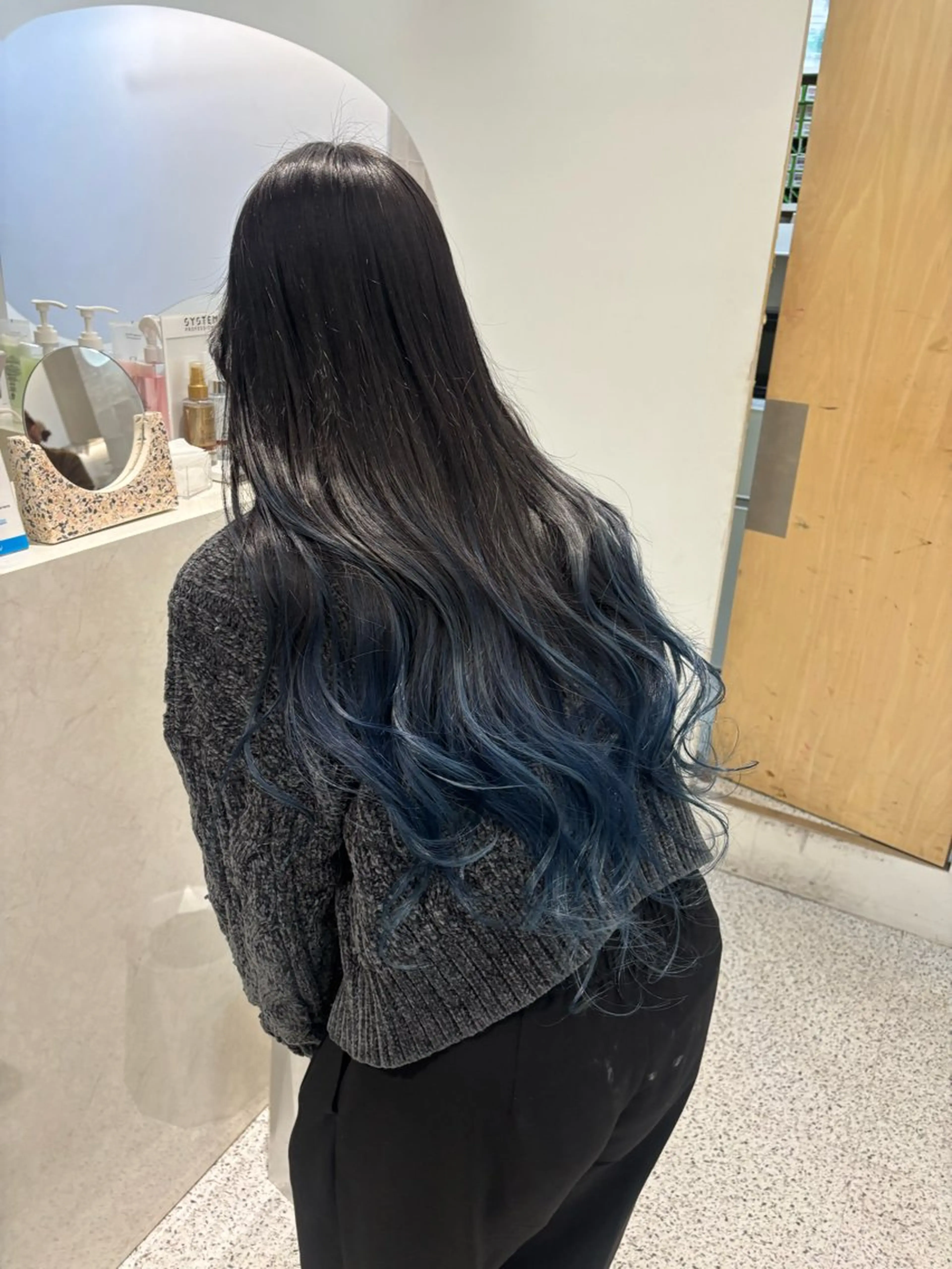 ロング ヘアカラー トリートメント 韓国レイヤー/ヘア カラー🎀ayamiのヘアスタイル