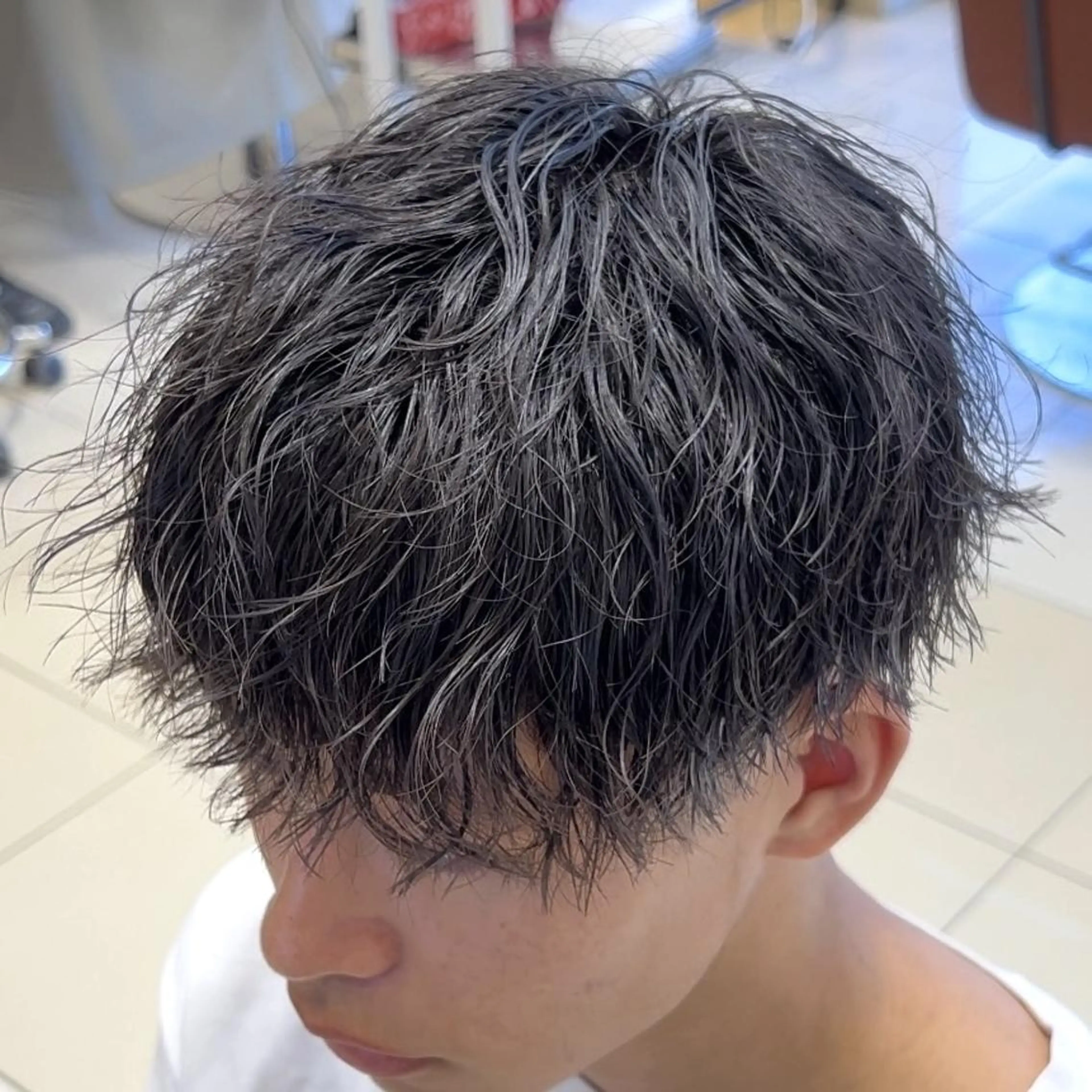 パーマ メンズ マッシュ メンズパーマ カット パーマ メンズ特化/勝田駅/ 佐和駅/鈴木輝瑠/のヘアスタイル